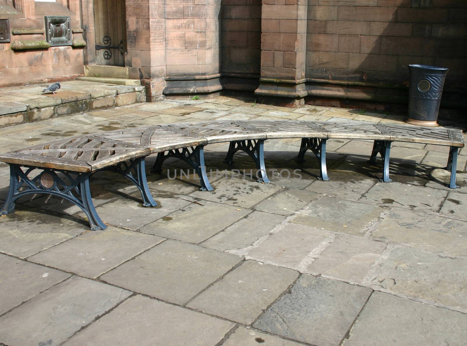 Curved Bench in Chester Street