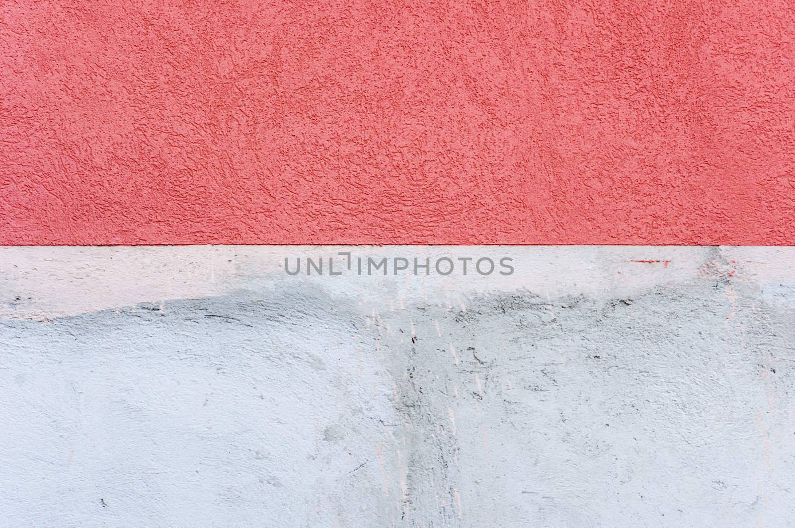 Wall texture with red and white paint