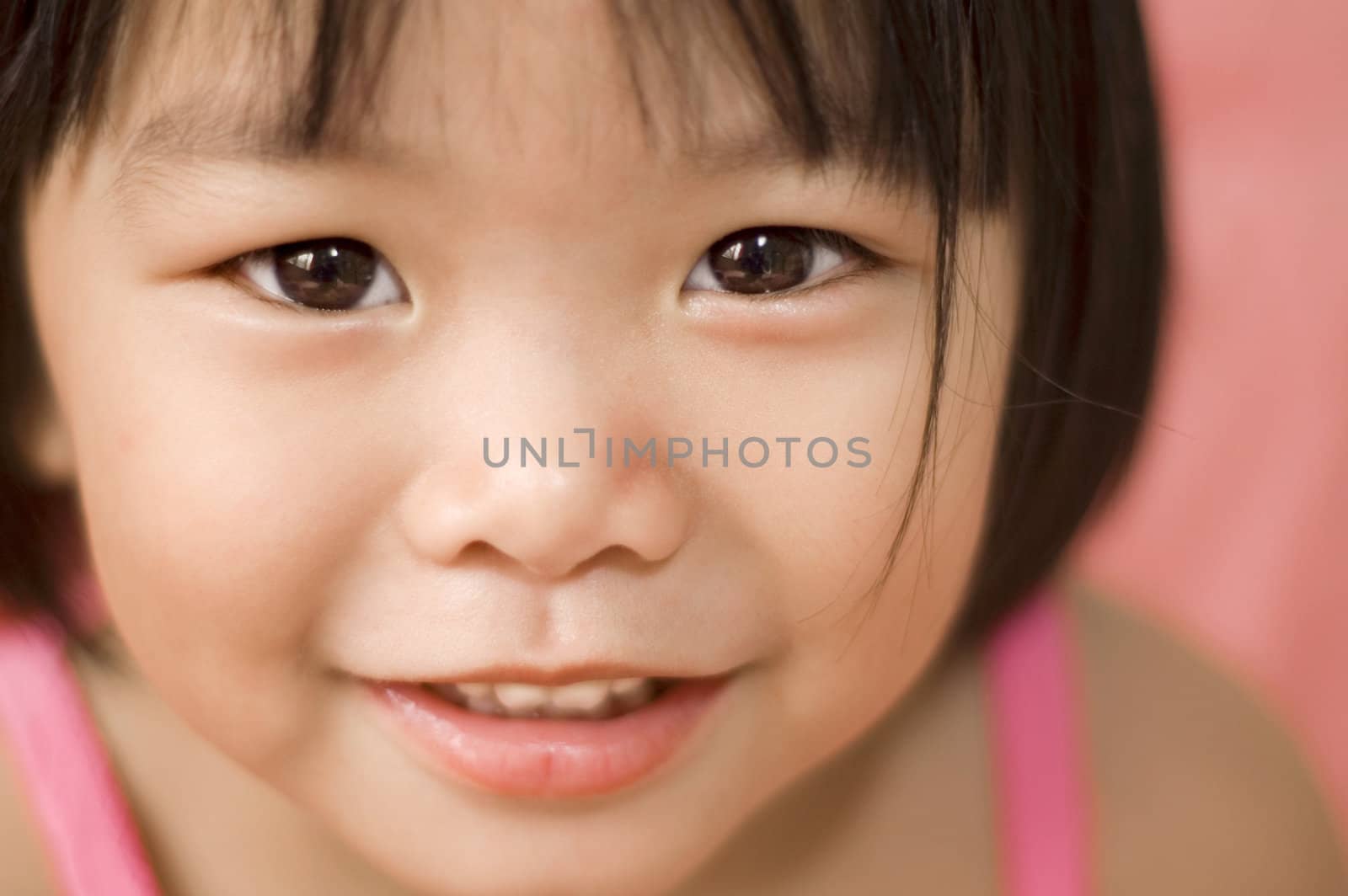 Portrait of a little Asian girl 