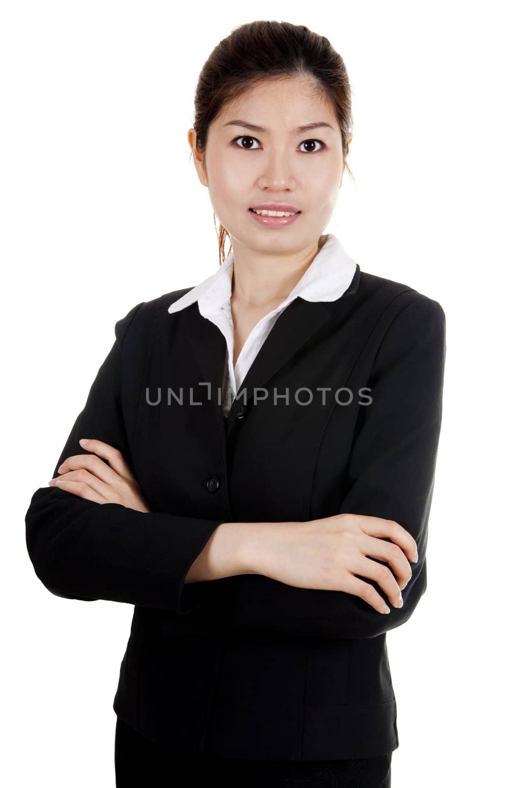 Confident Asian Business/Educational women with smiling face.