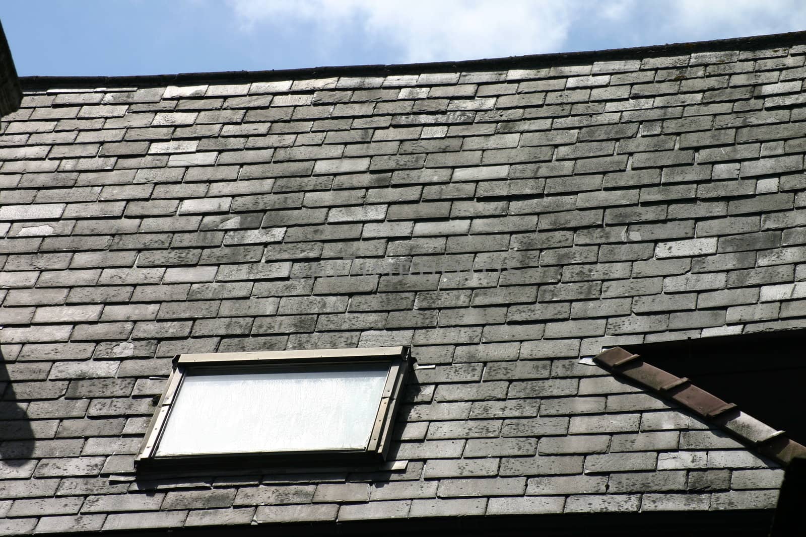Window on Slate Roof