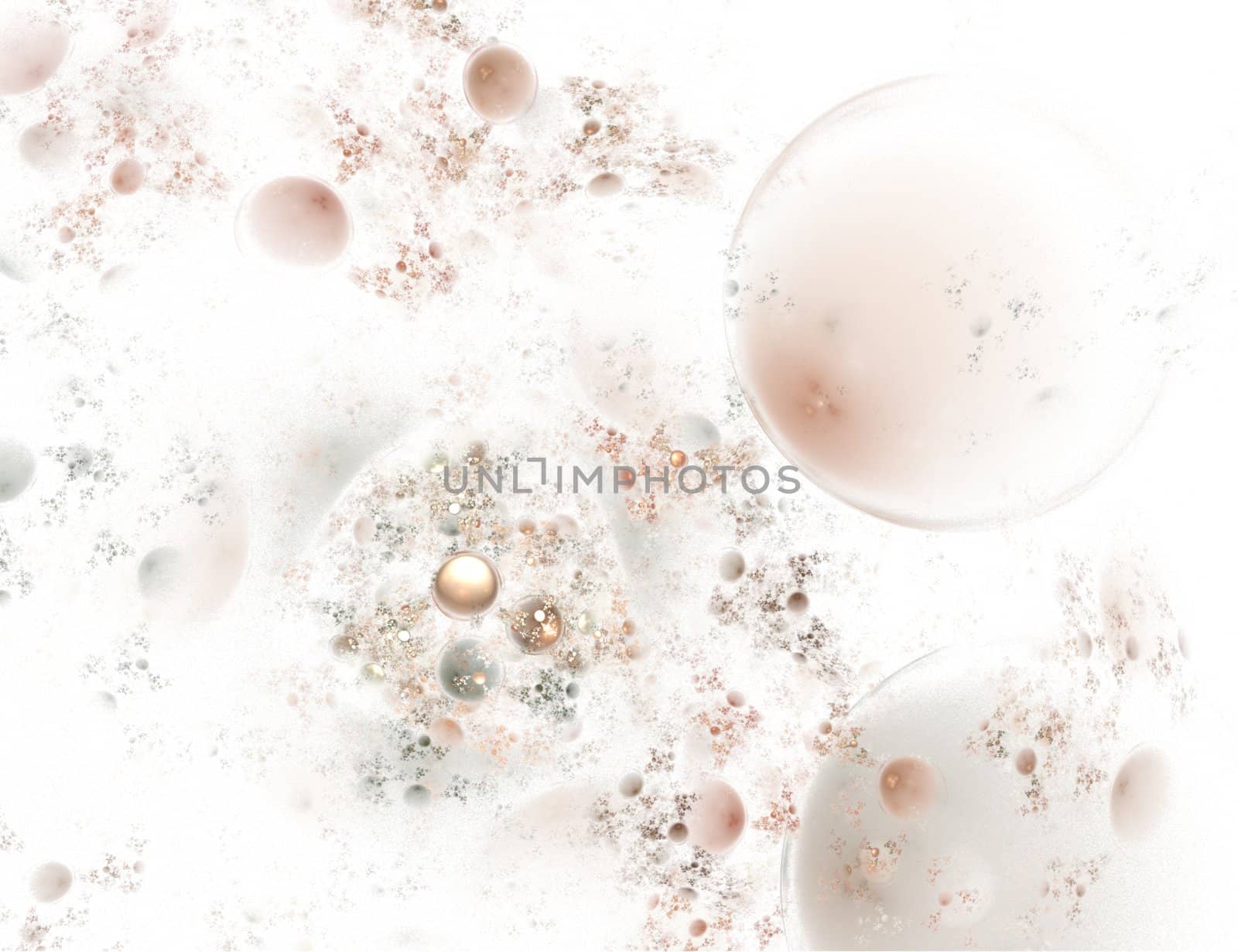 Gold and Silver Marble Texture with Bubbles on a White Background
