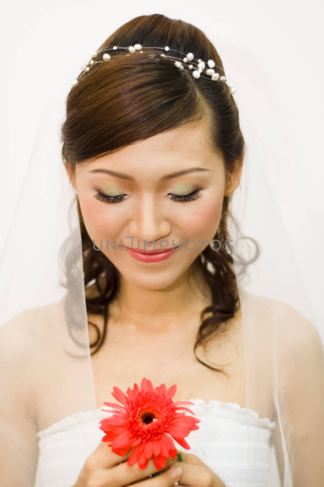 Portrait of a Asian bride 
