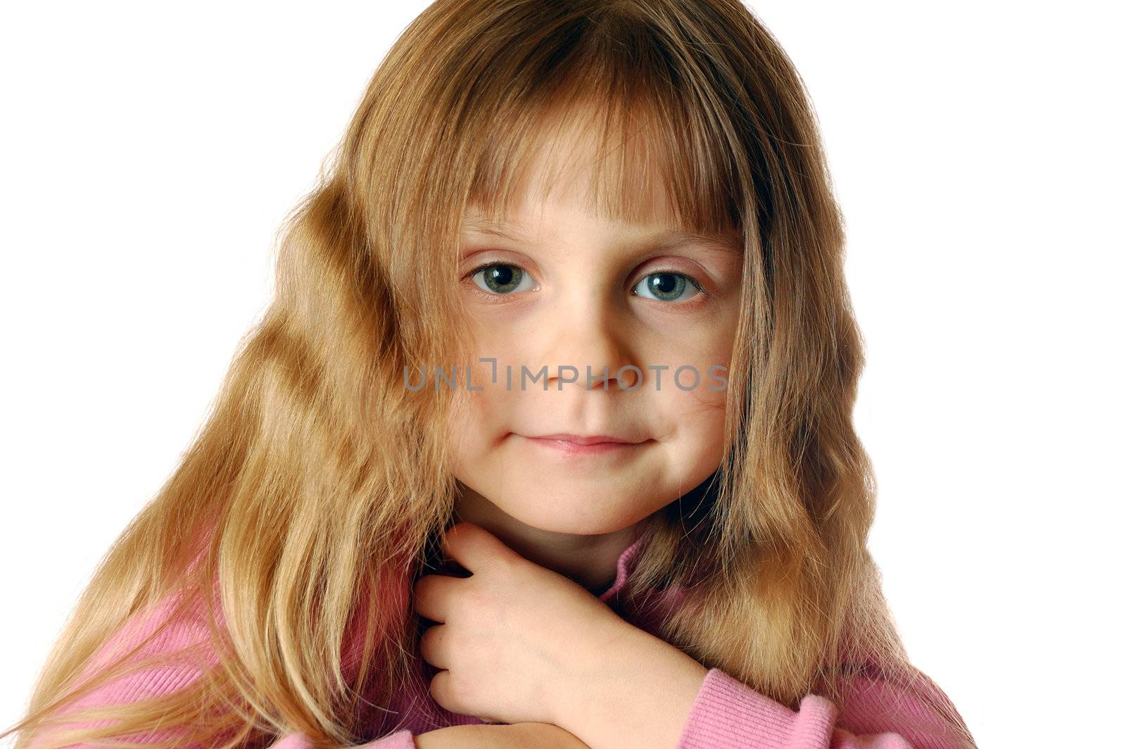 portrait of a pretty little 4 years old girl