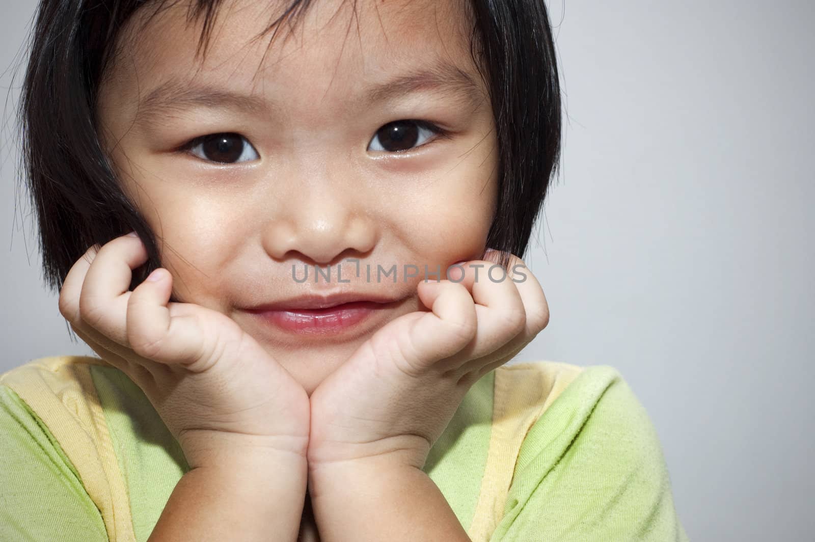 Portrait of a little Asian girl 