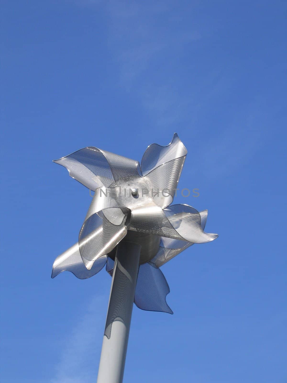 Modern Steel Windmill in Manchester England