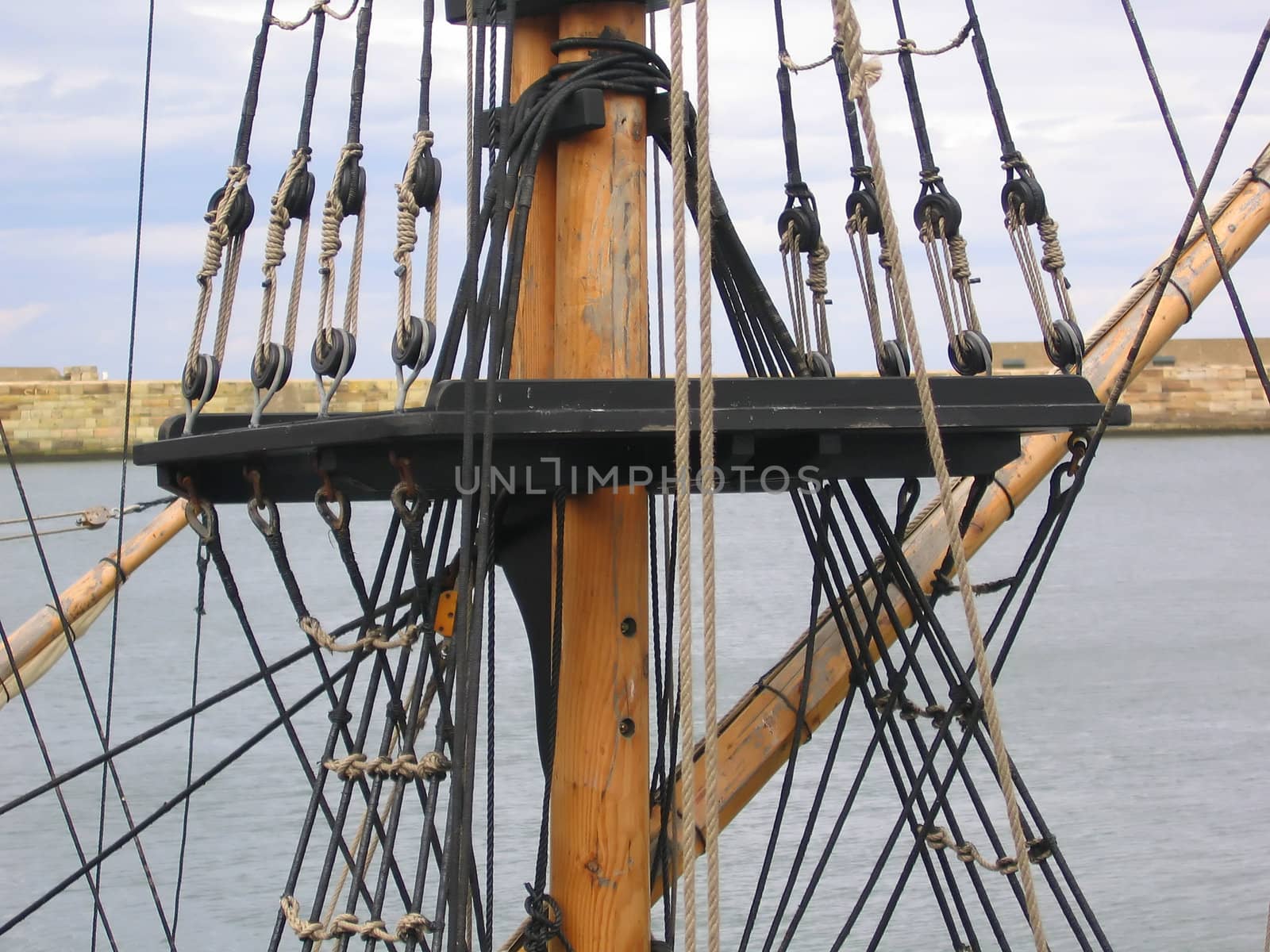 Rigging of Old English Sailing Ship