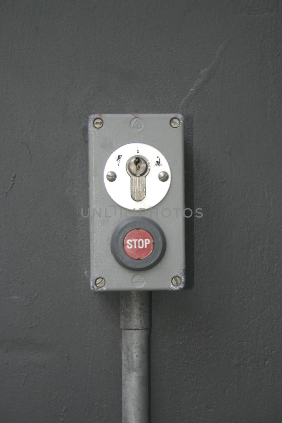 Stop Button with Keyhole