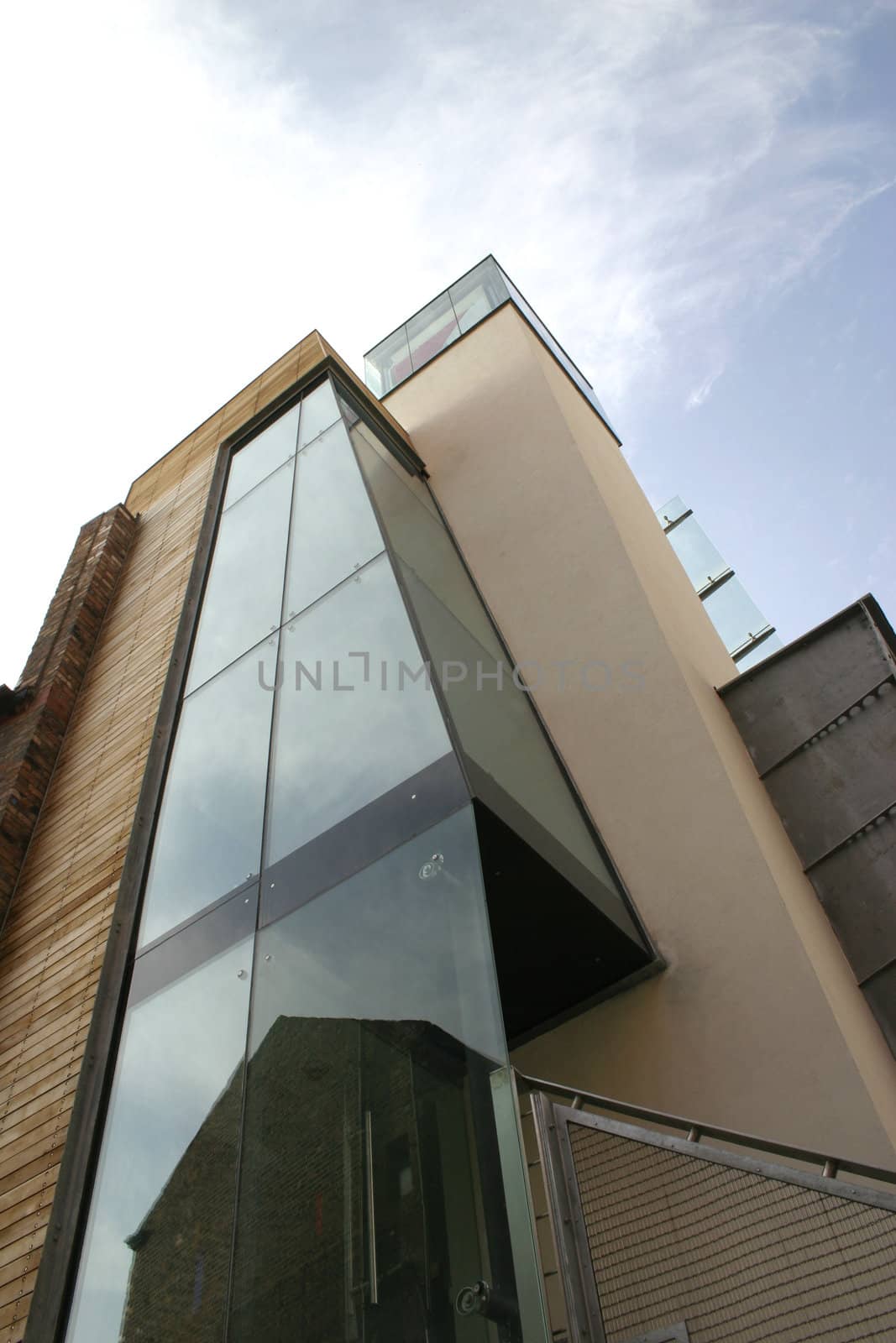 Modern Building Against Blue Sky