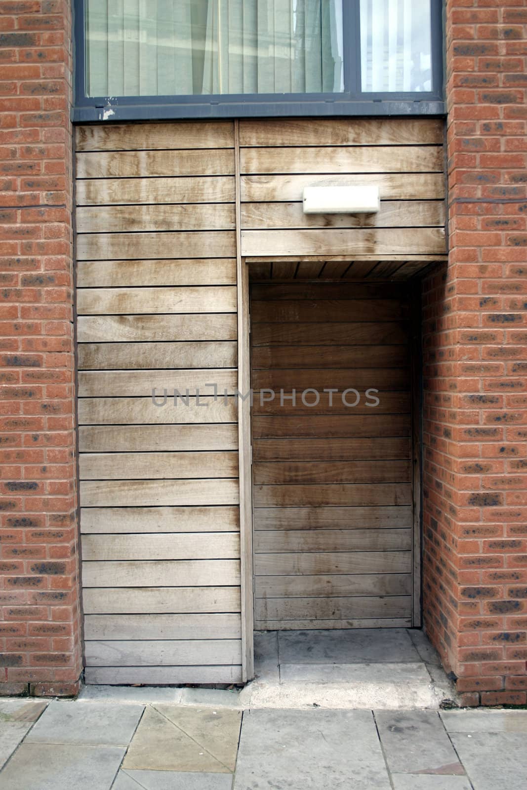 Modern Wooden Doorway in Liverpool England