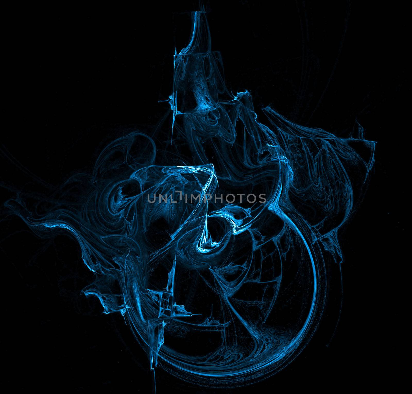 Blue fractal by cla78