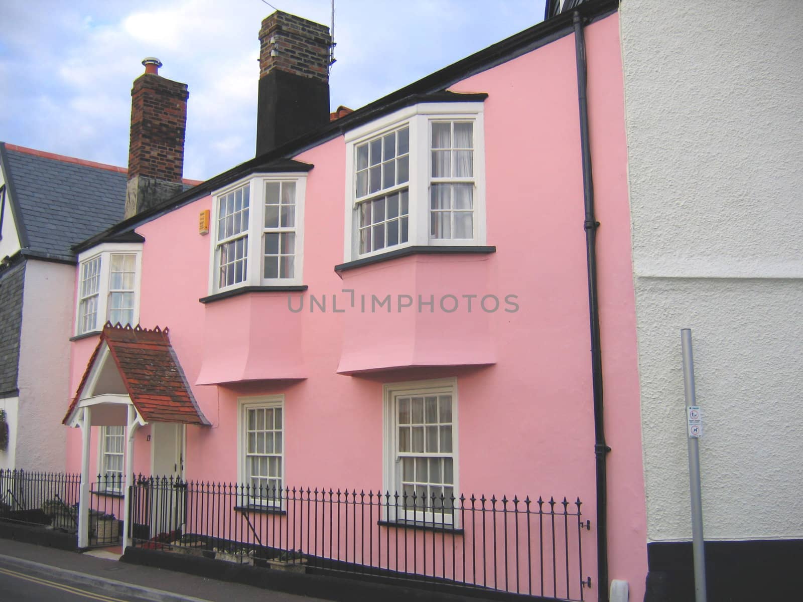 Small Pink House in Devon England