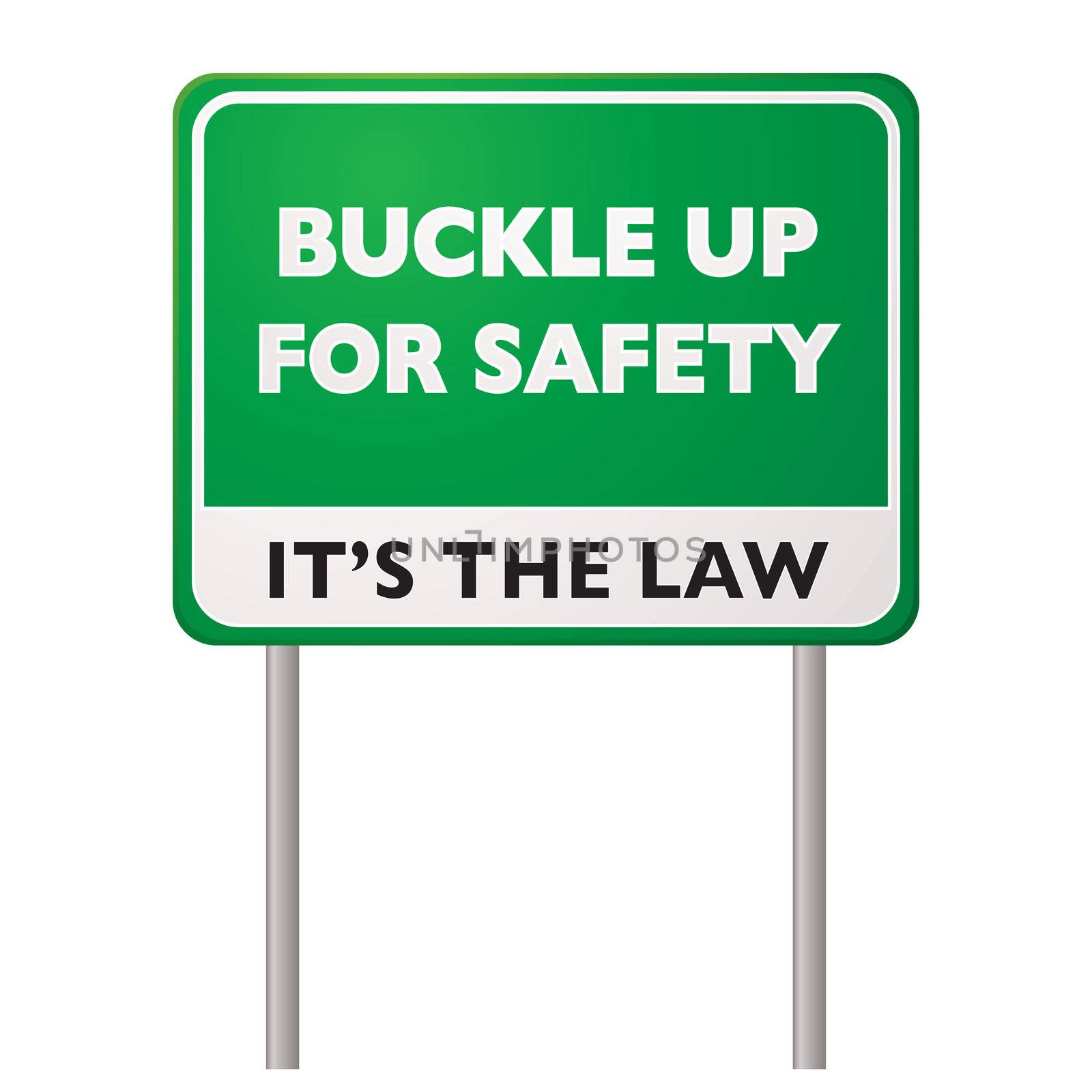 Buckle up road sign by nicemonkey