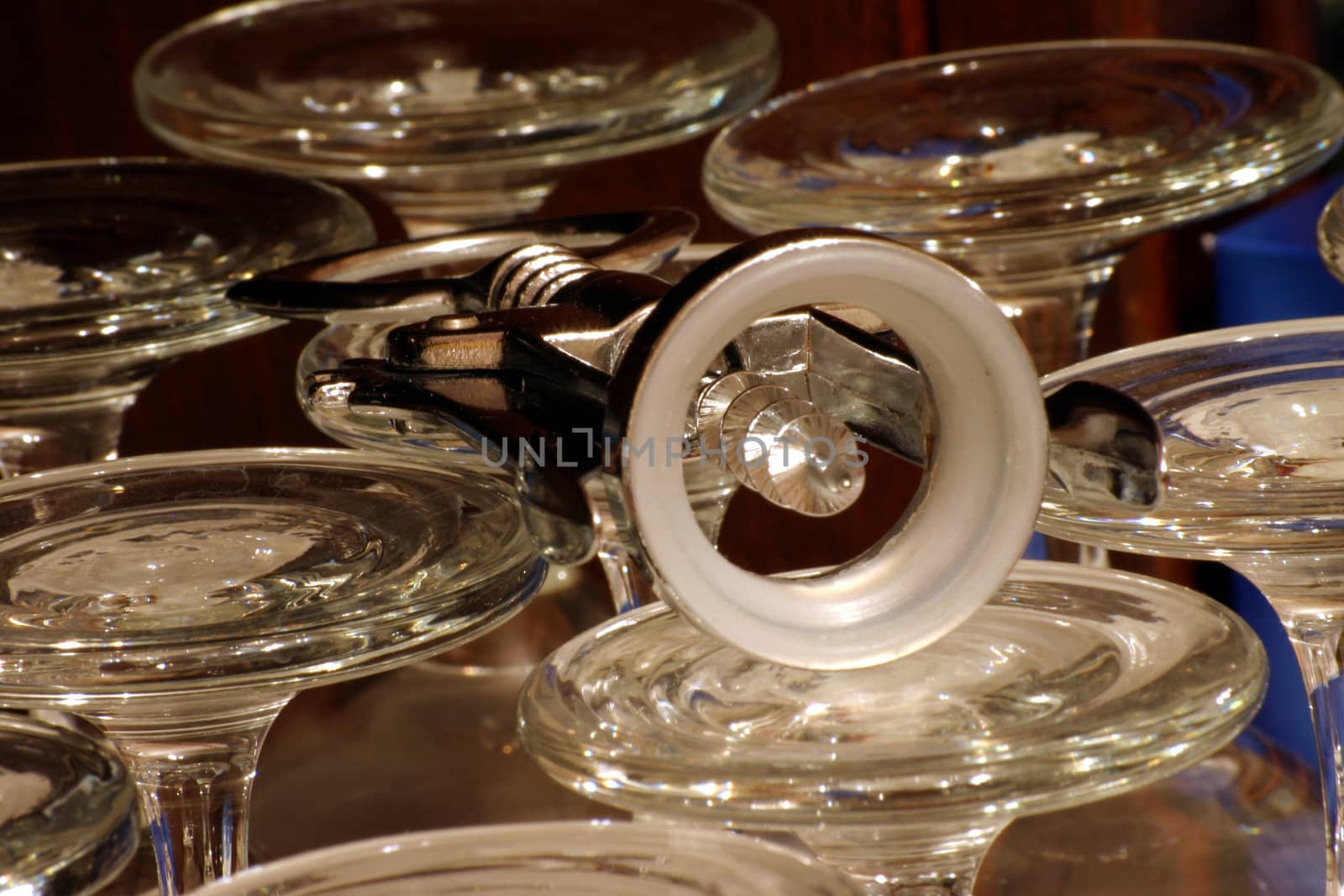 Wine Glasses with Bottle Opener by green308