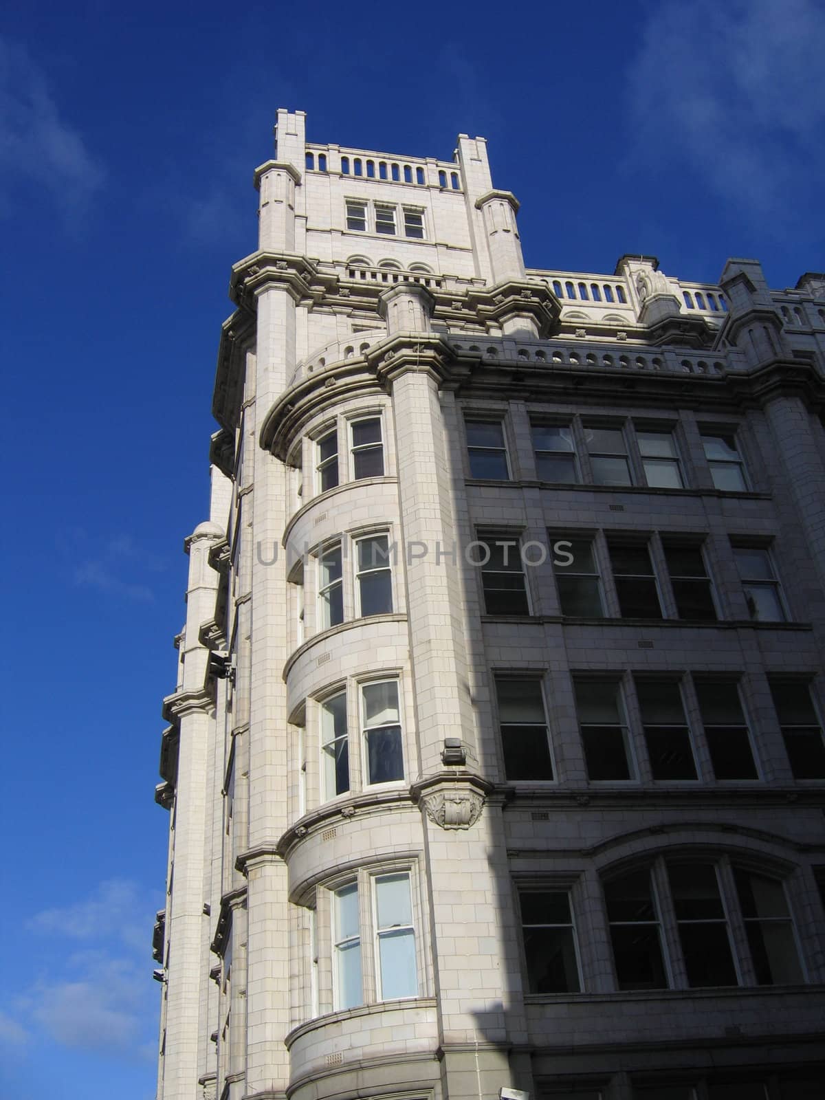Historic Grey Stone Building in Liverpool England