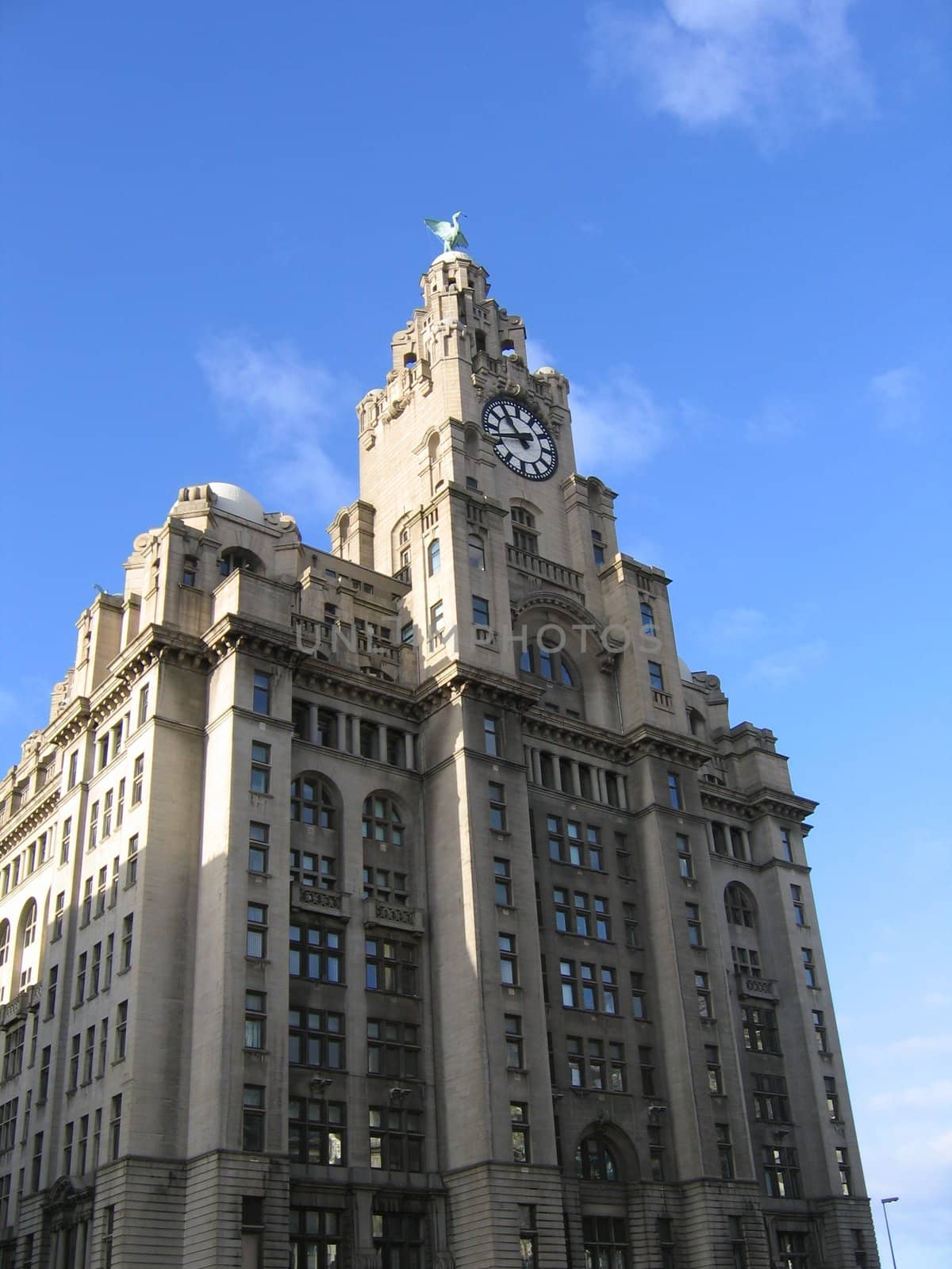 Liver Building in Liverpool England