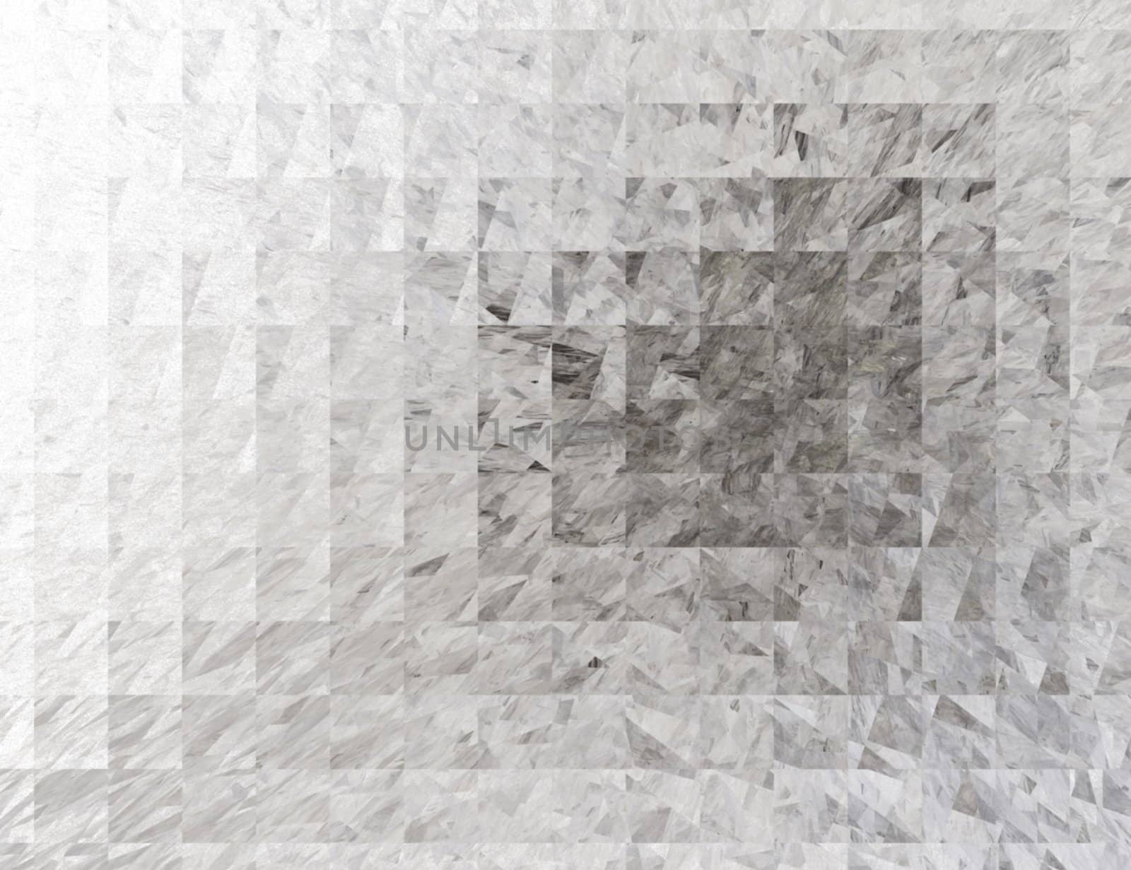 Abstract Square Grey Marble Background on White