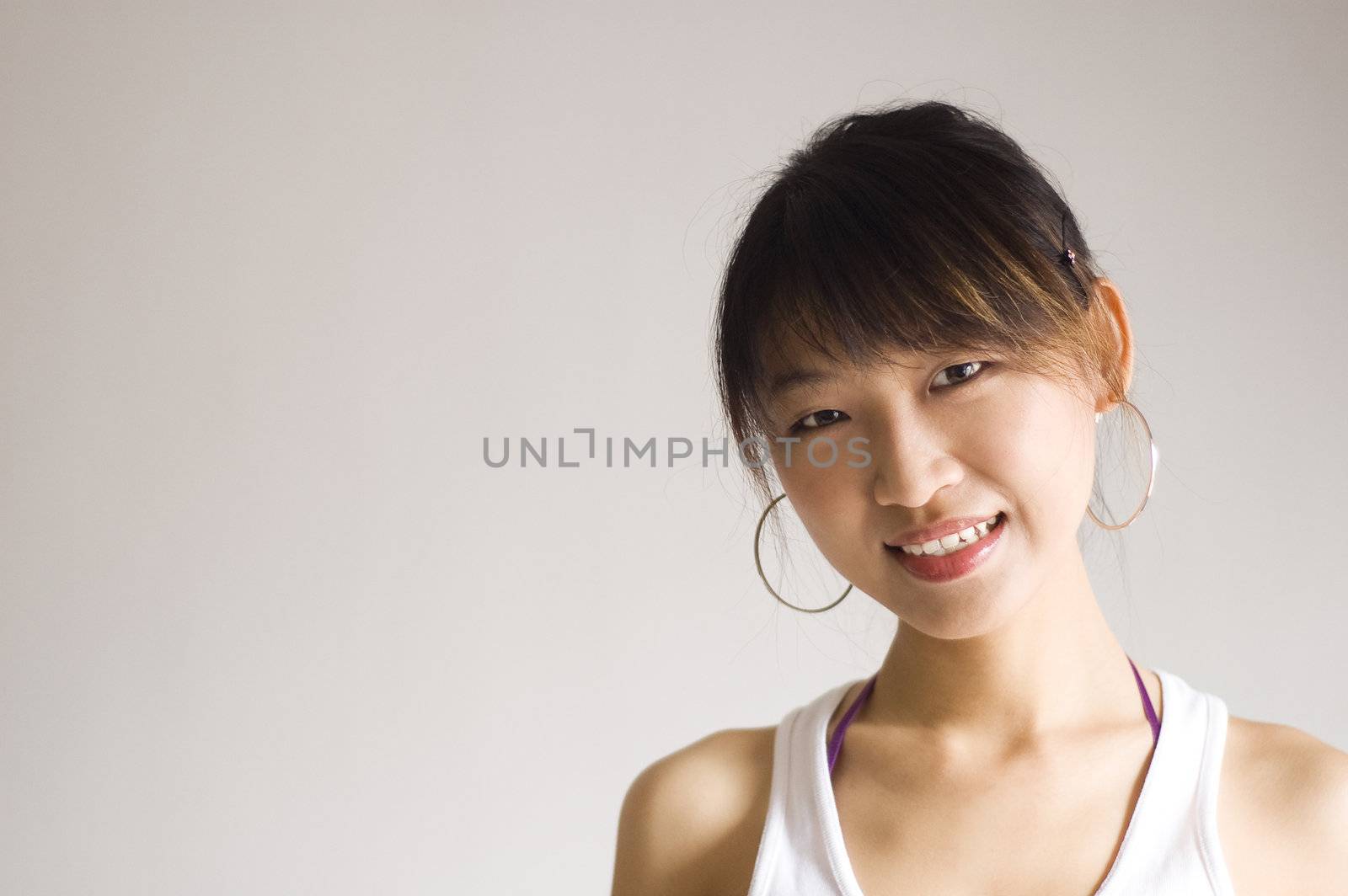 portrait of beautiful Asian girl 