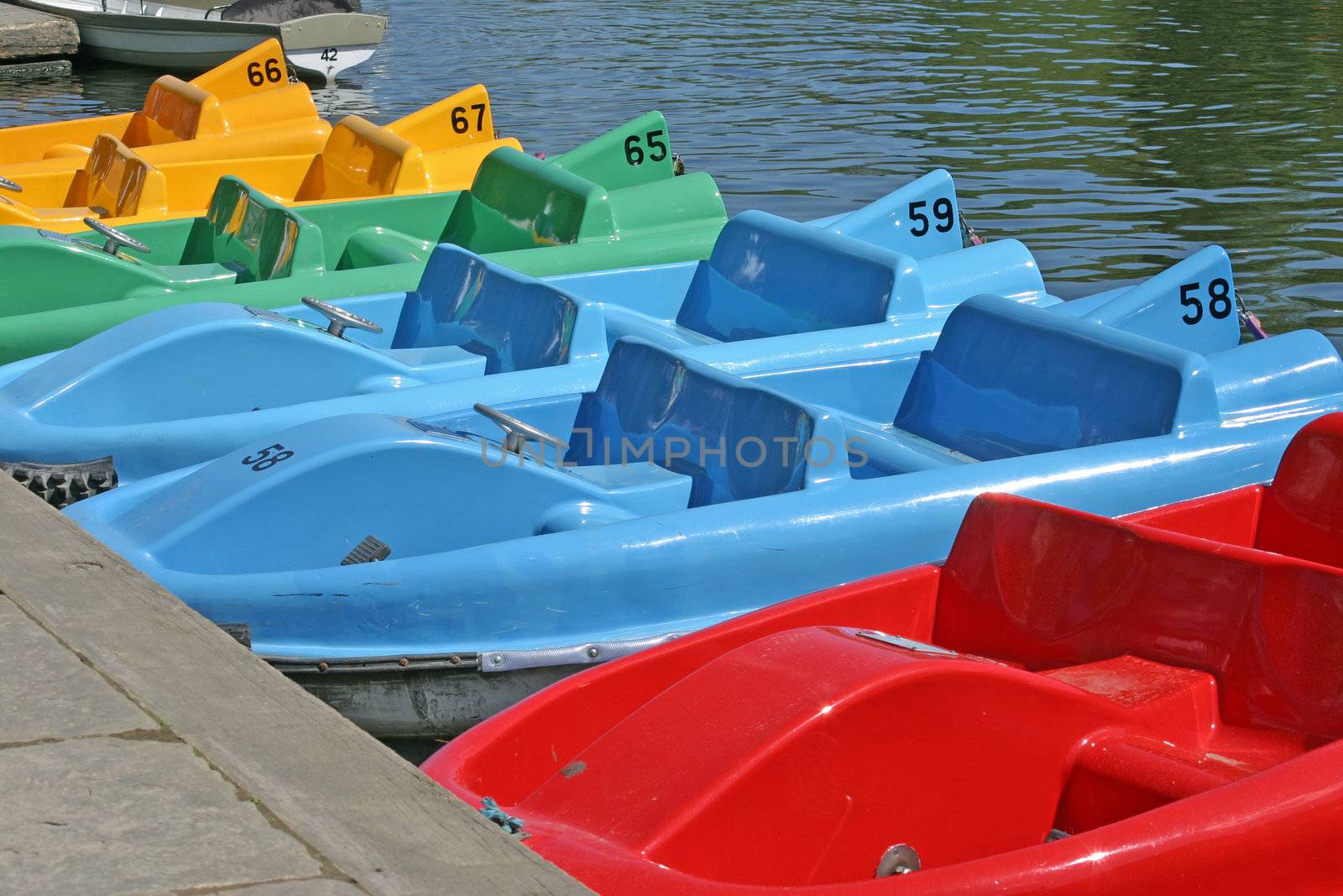 Pedal Boats on the River Dee in Chester England