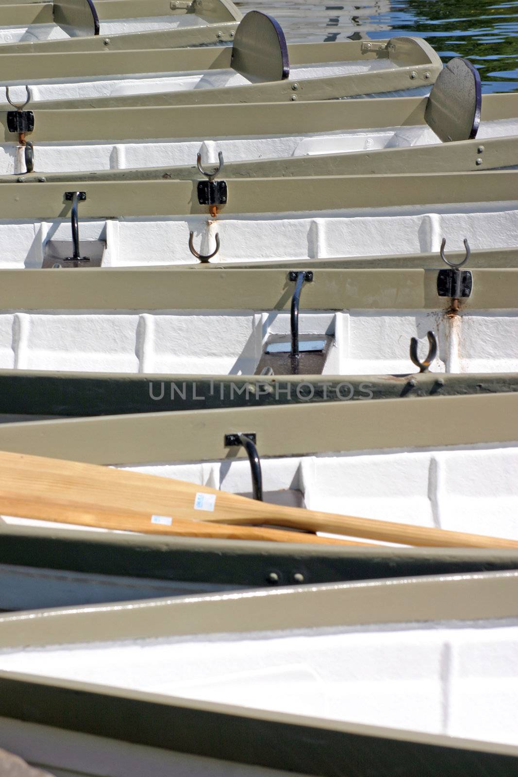 Row Boats on the River Dee in Chester England