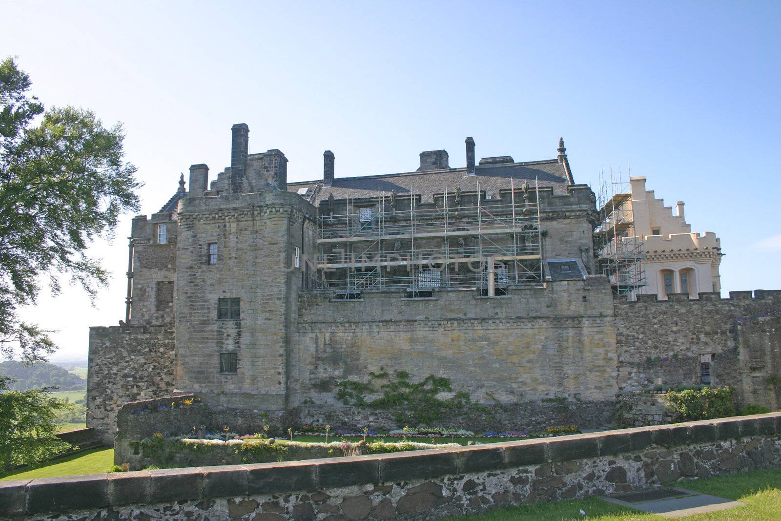 Renovations at Stirling Castle in Scotland UK