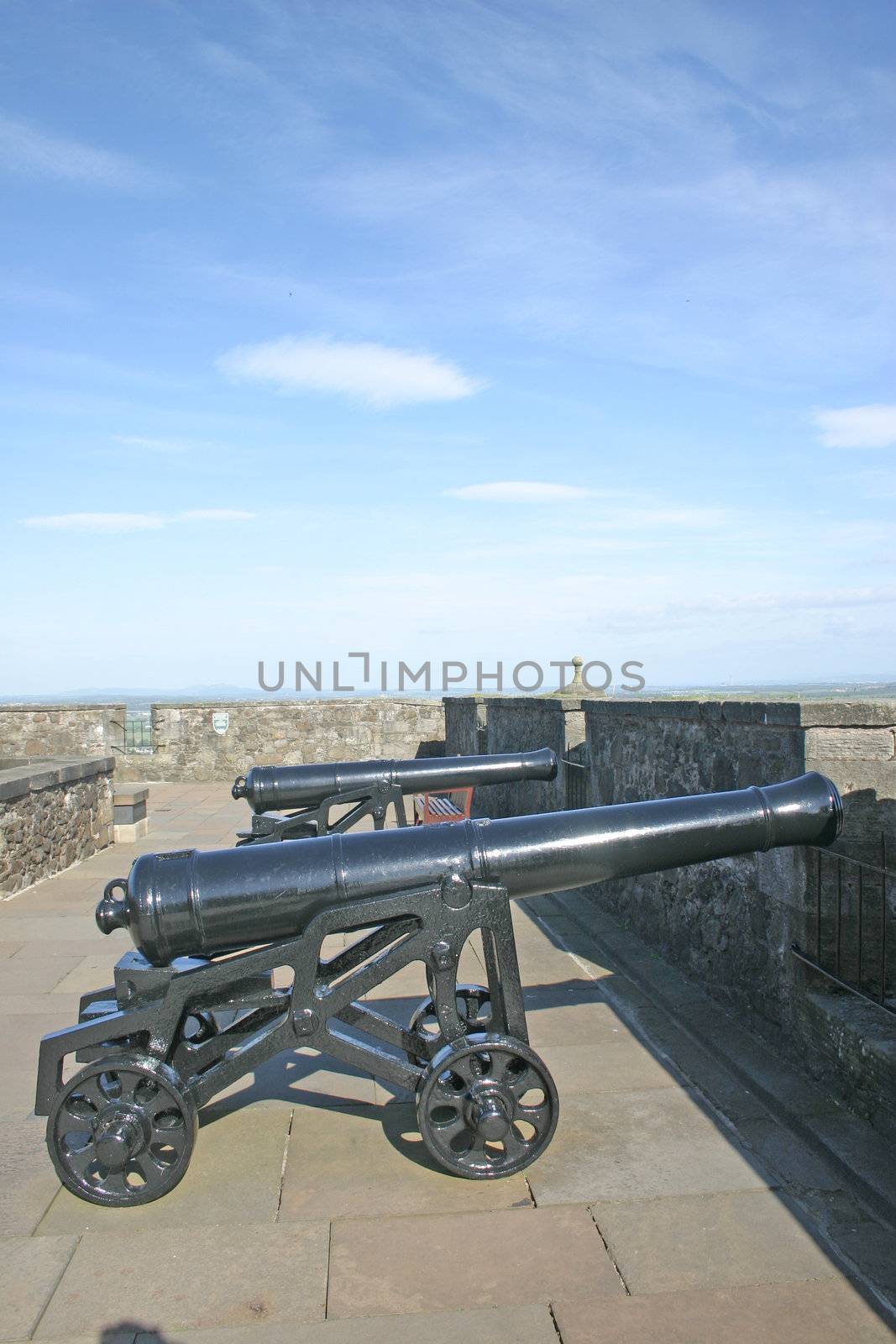 Cannons at Stirling Castle in Scotland by green308