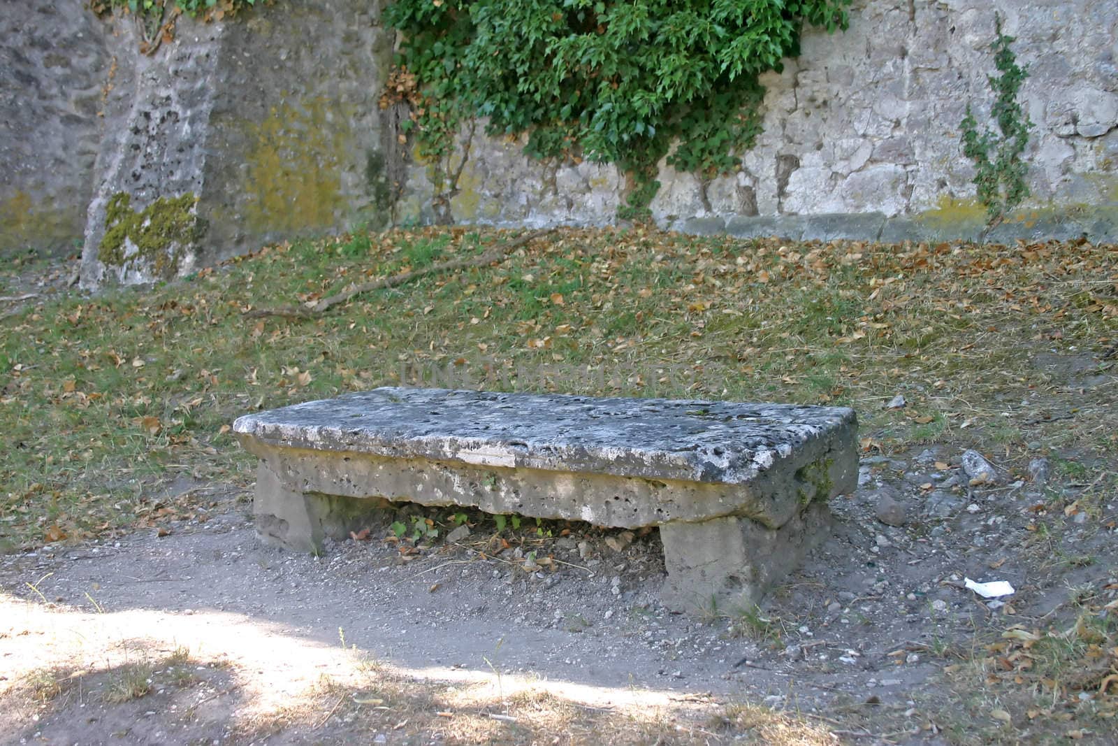 Ancient Stone Bench on Old French Lane