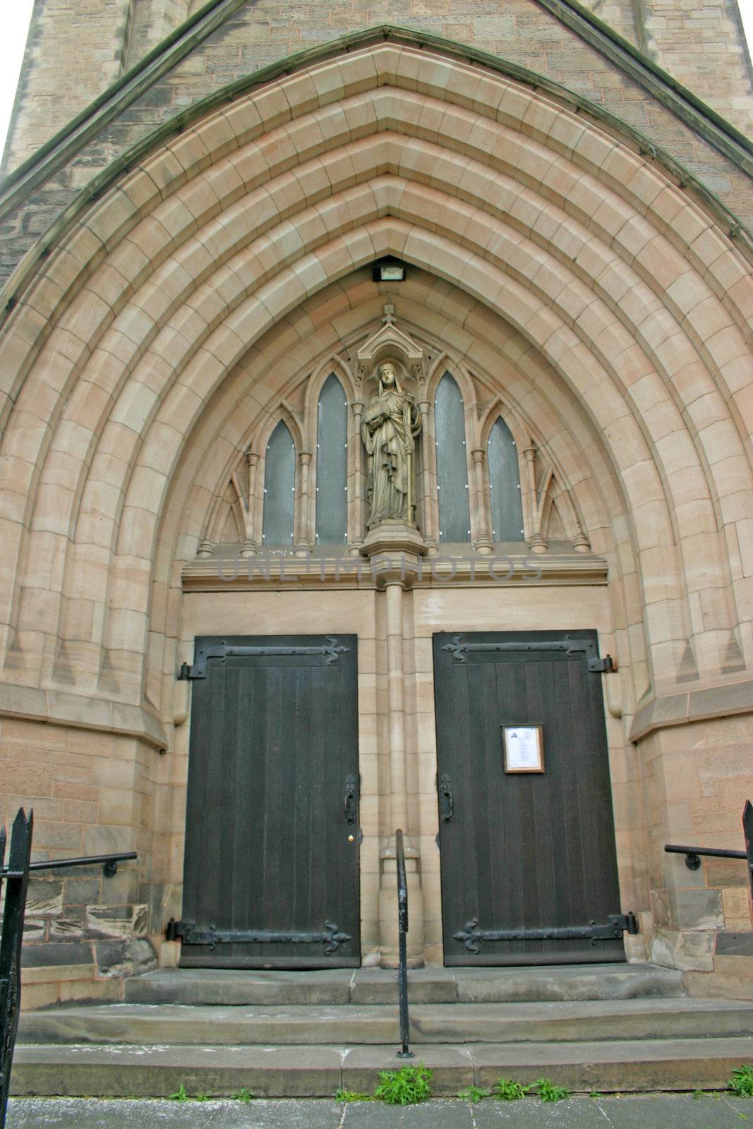 Double Wooden Church Door