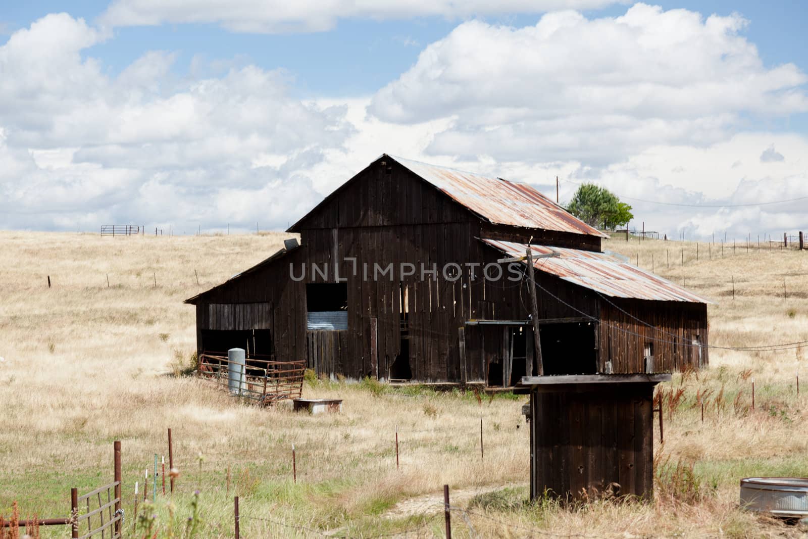 California ghost town from gold rush west of Mariposa
