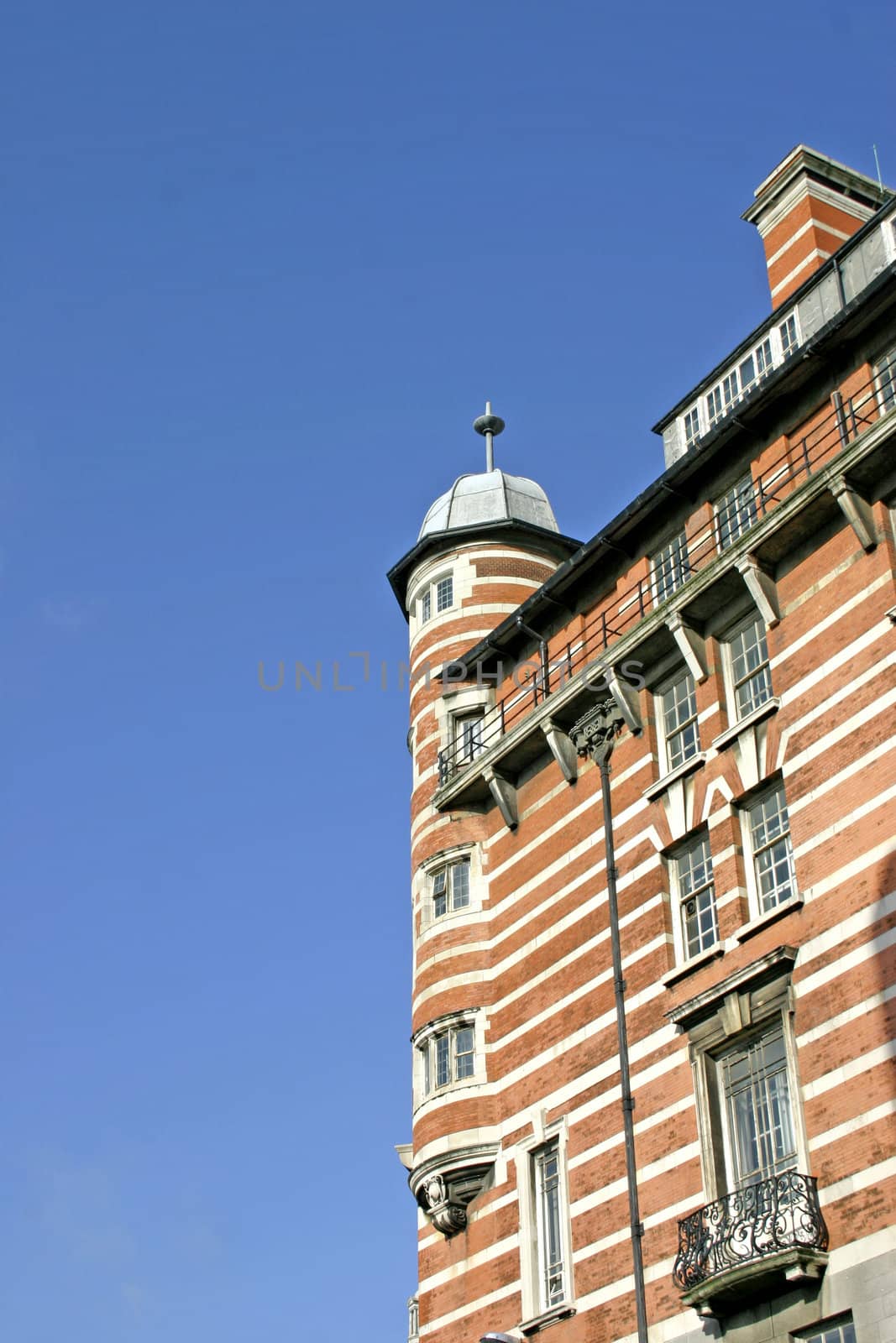 Old Striped Building in Liverpool England UK