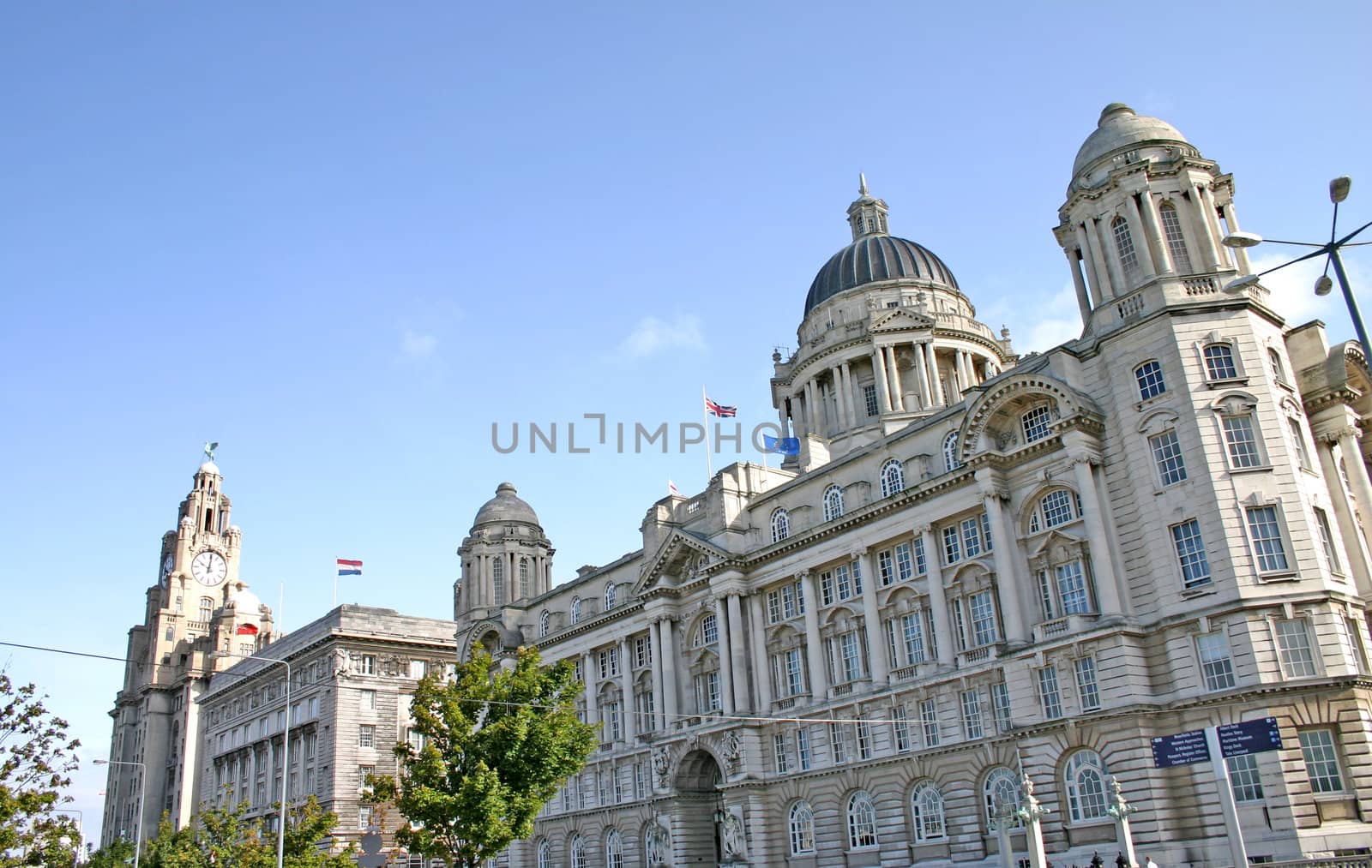 Liver Building in Liverpool England UK