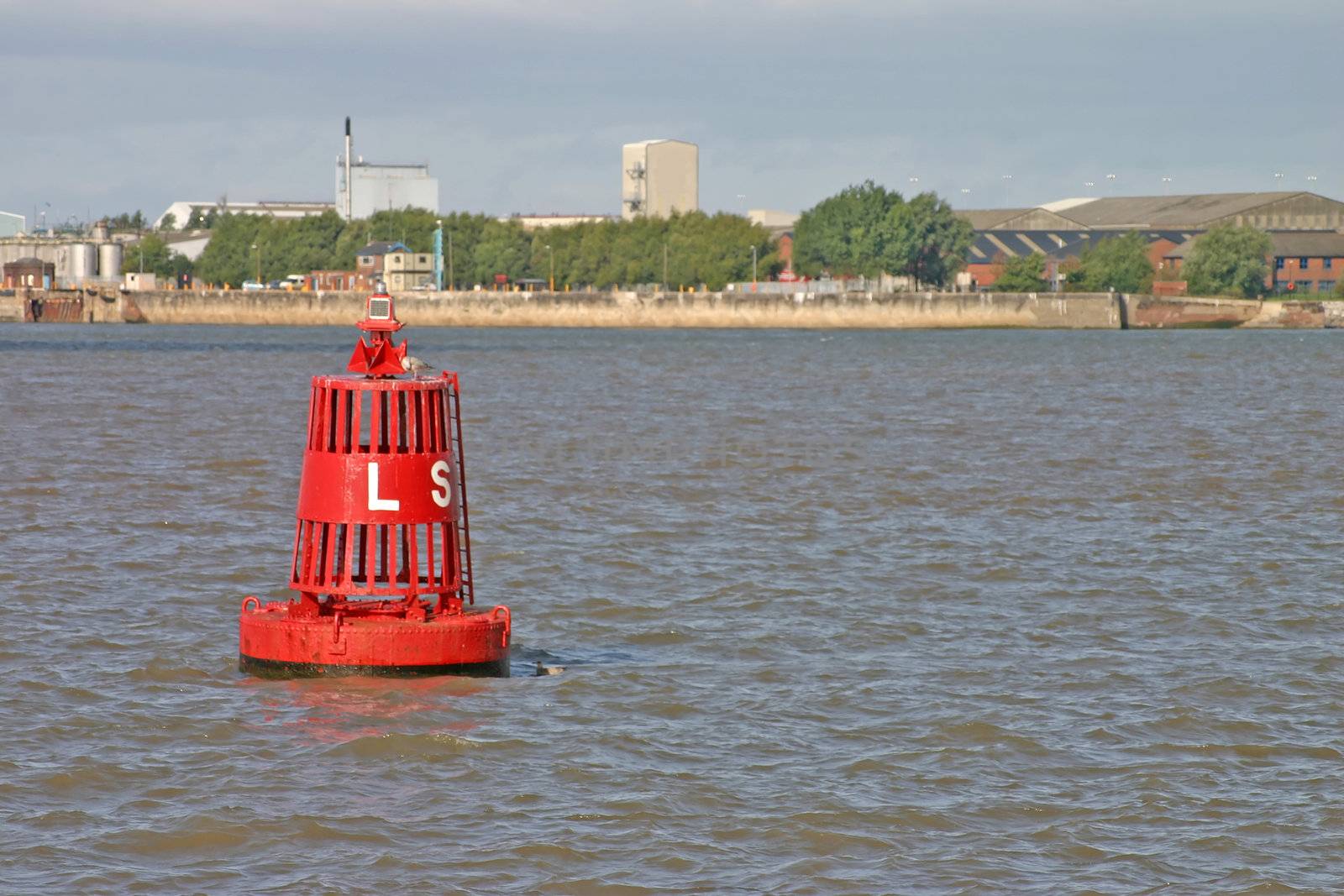 Shippin Buoy on the River Mersey in Liverpool by green308