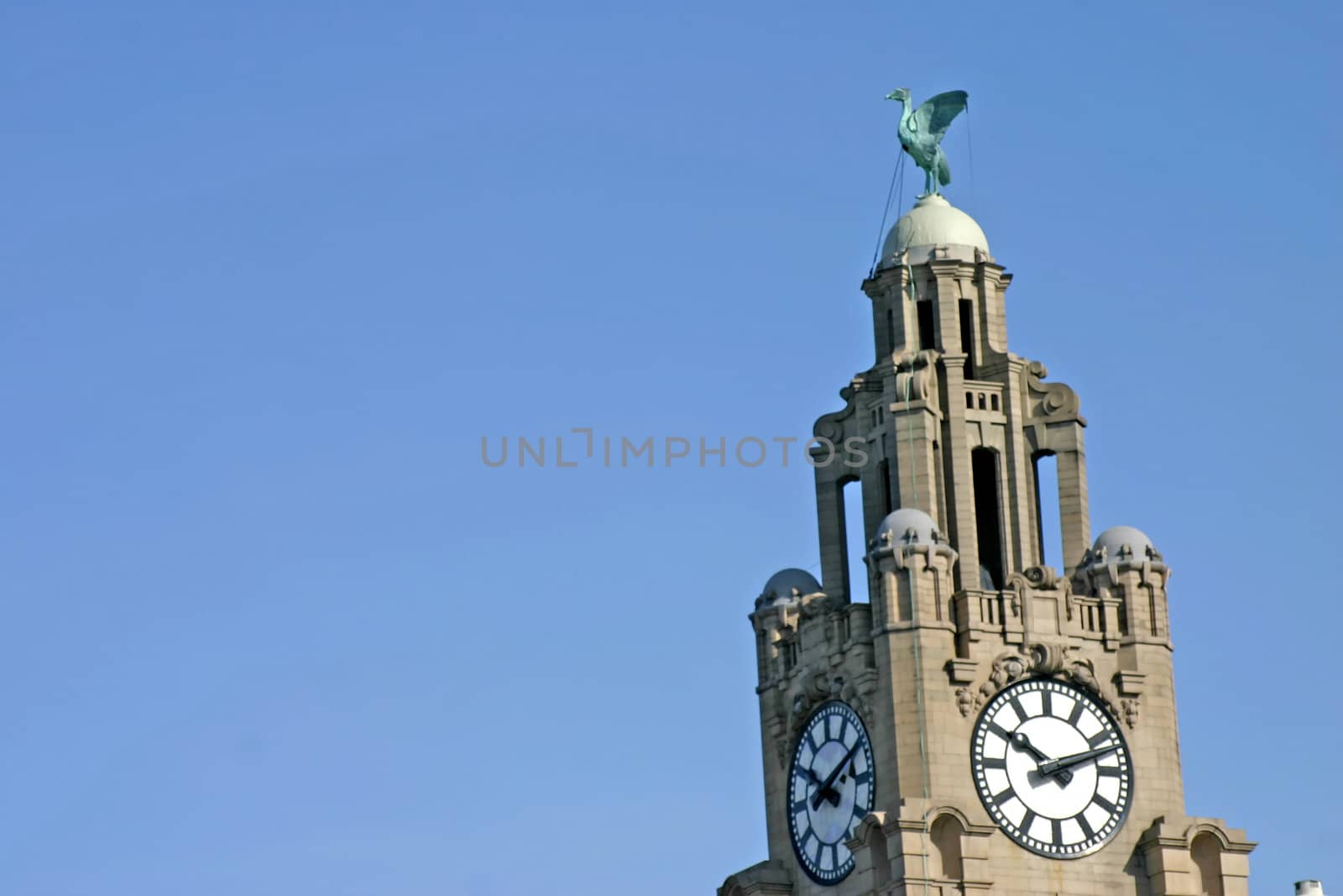 Liver Building in Liverpool England UK