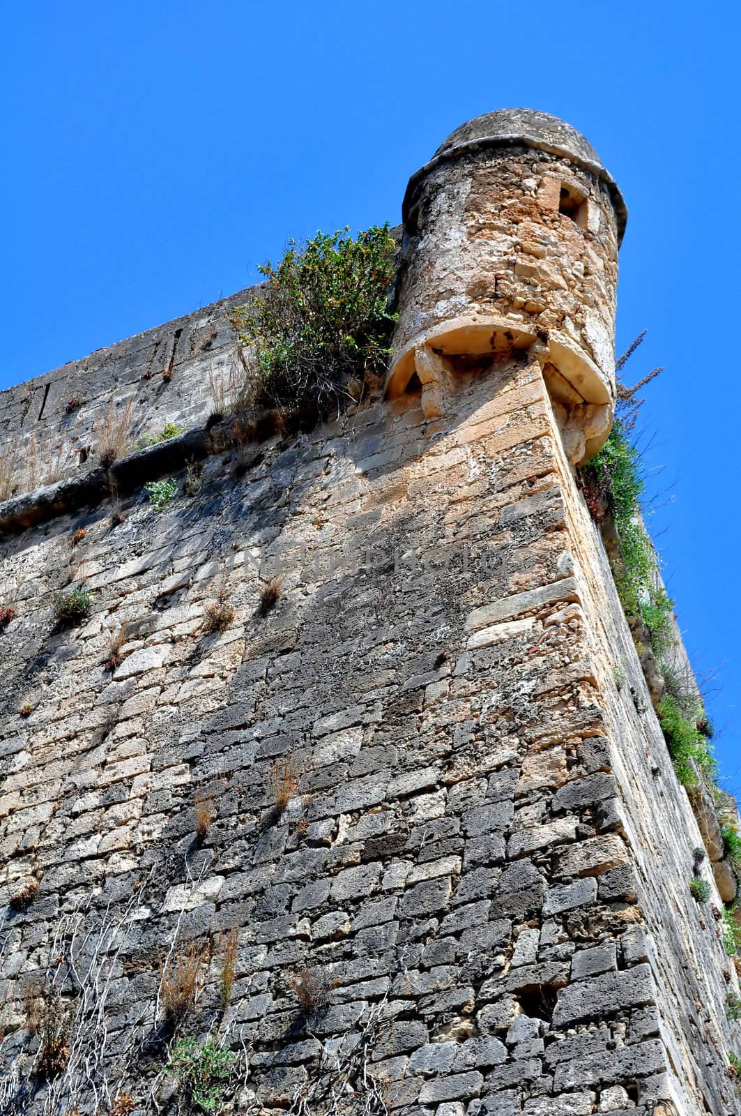 Travel photography: medieval fortress in Crete, Greece