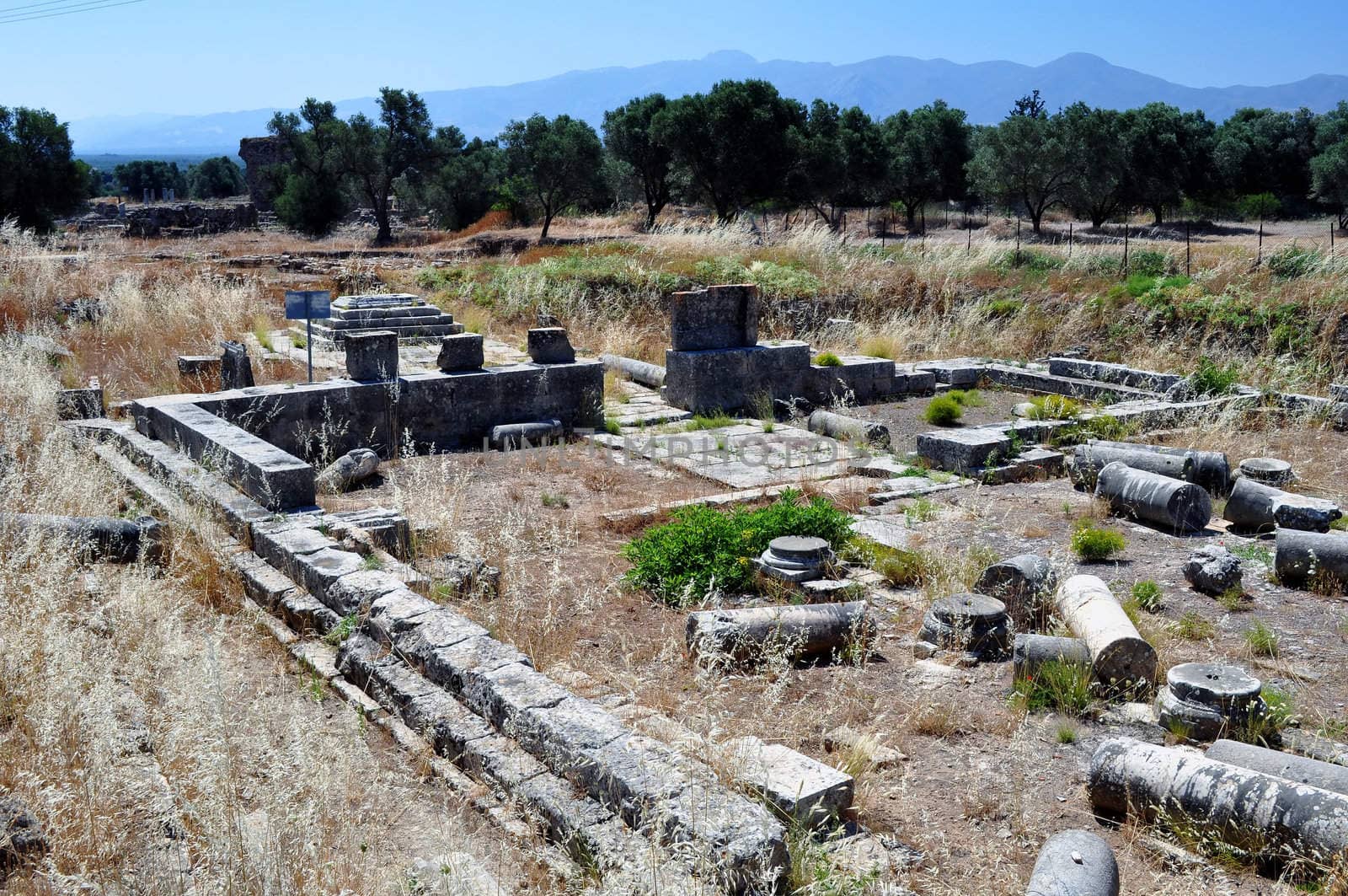 Travel photography: Temple of Apollo. Archaeological site of Gortyn, Crete