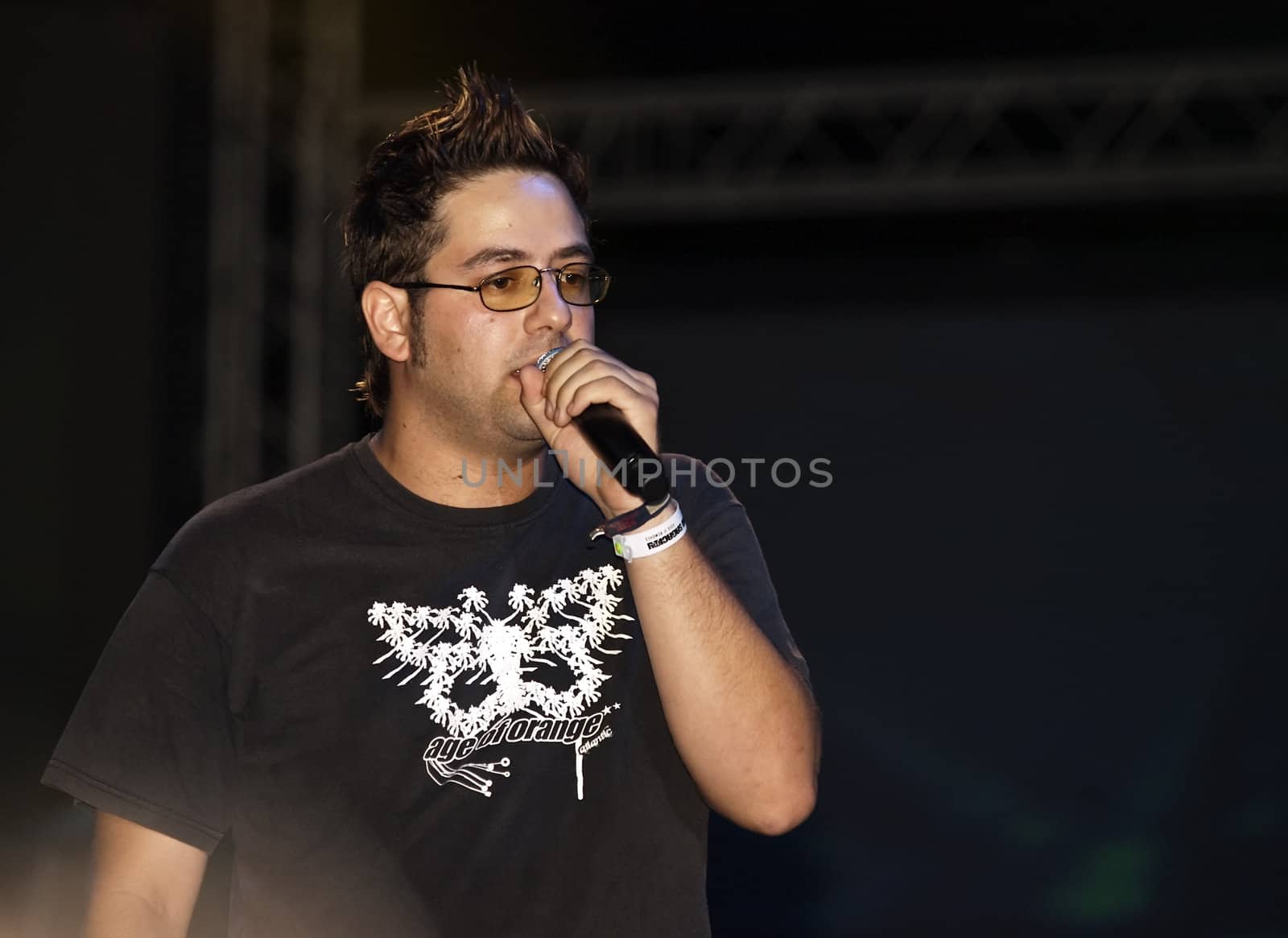 VALLETTA, MALTA - AUG 29 - Nick Morales performing during the Michael Jackson Tribute Concert organised by Xfm radio station at The Valletta Waterfront 29th August 2009