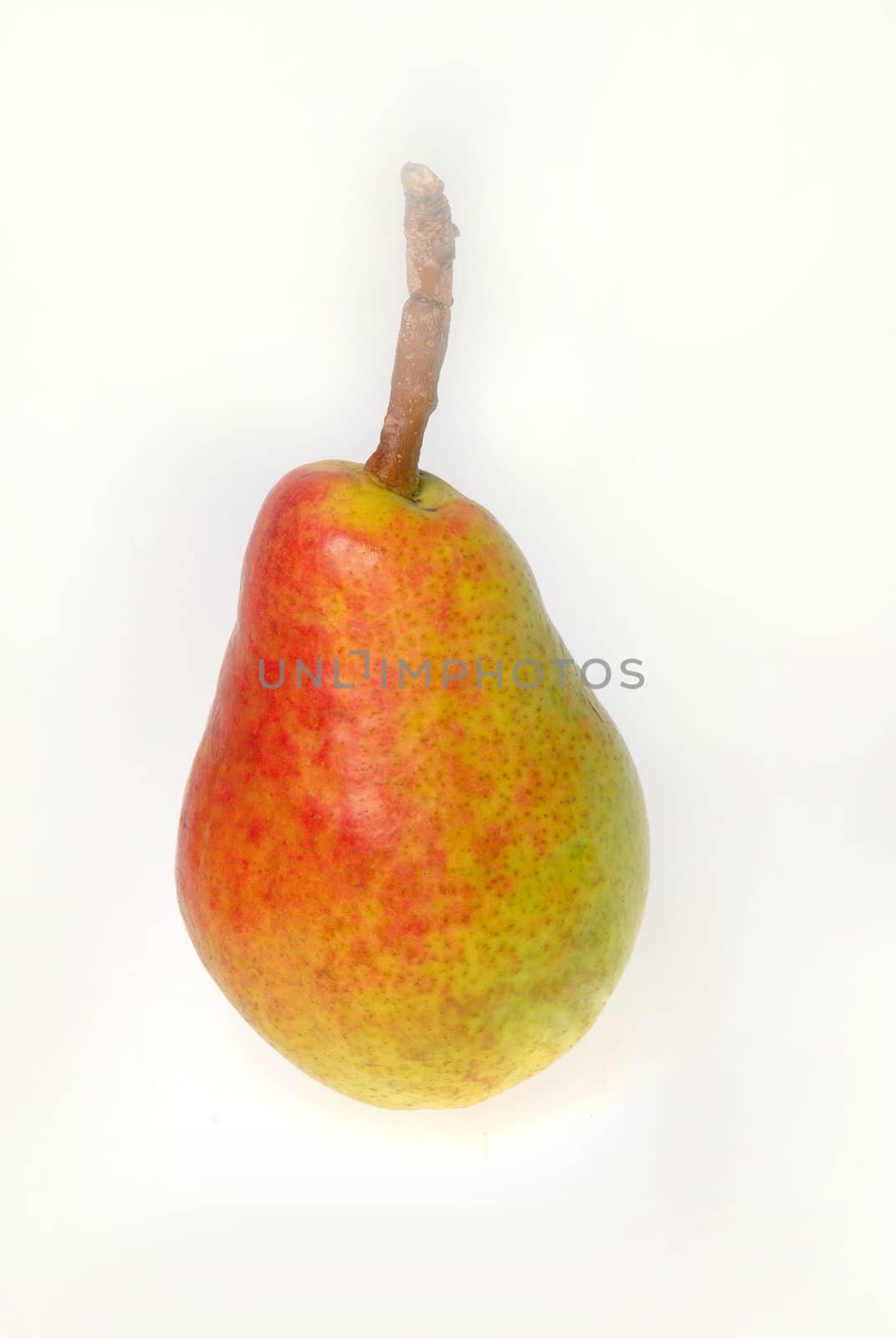 Ripe pear isolated on a white background
