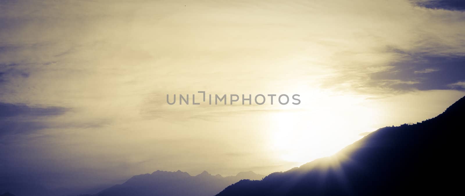 Alps & Sunset by coburn77