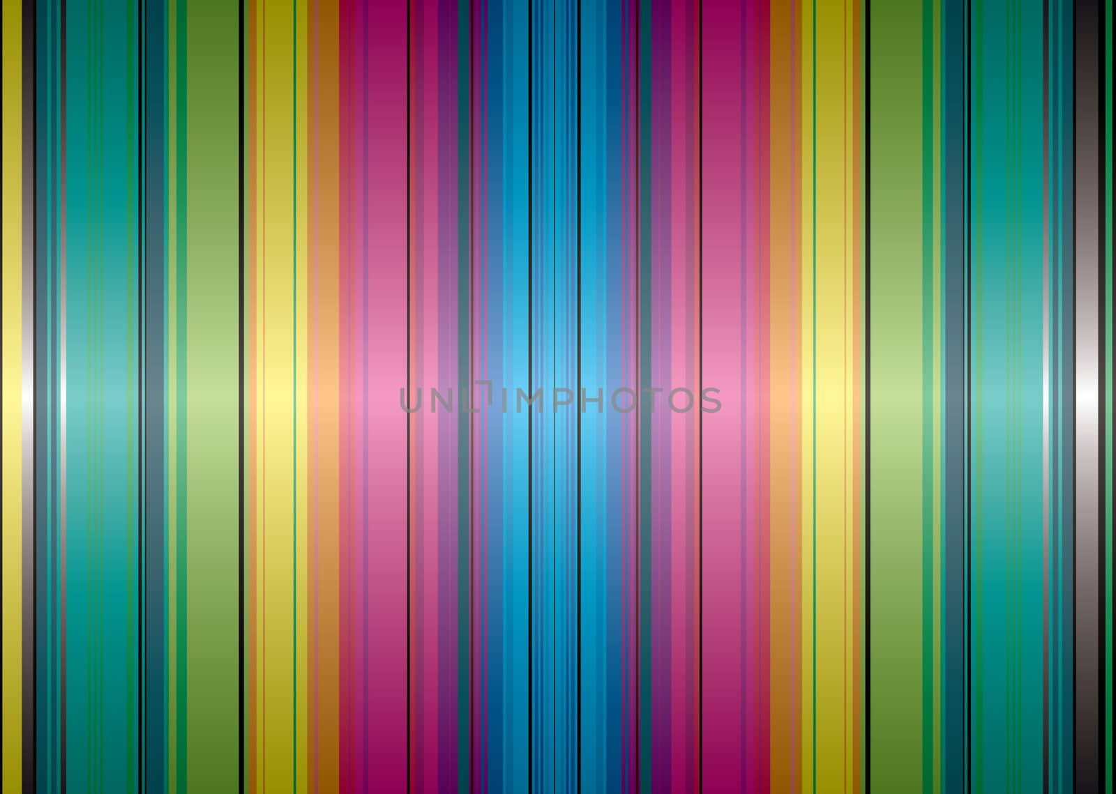 Brightly coloured abstract background with rainbow stripes and gradient
