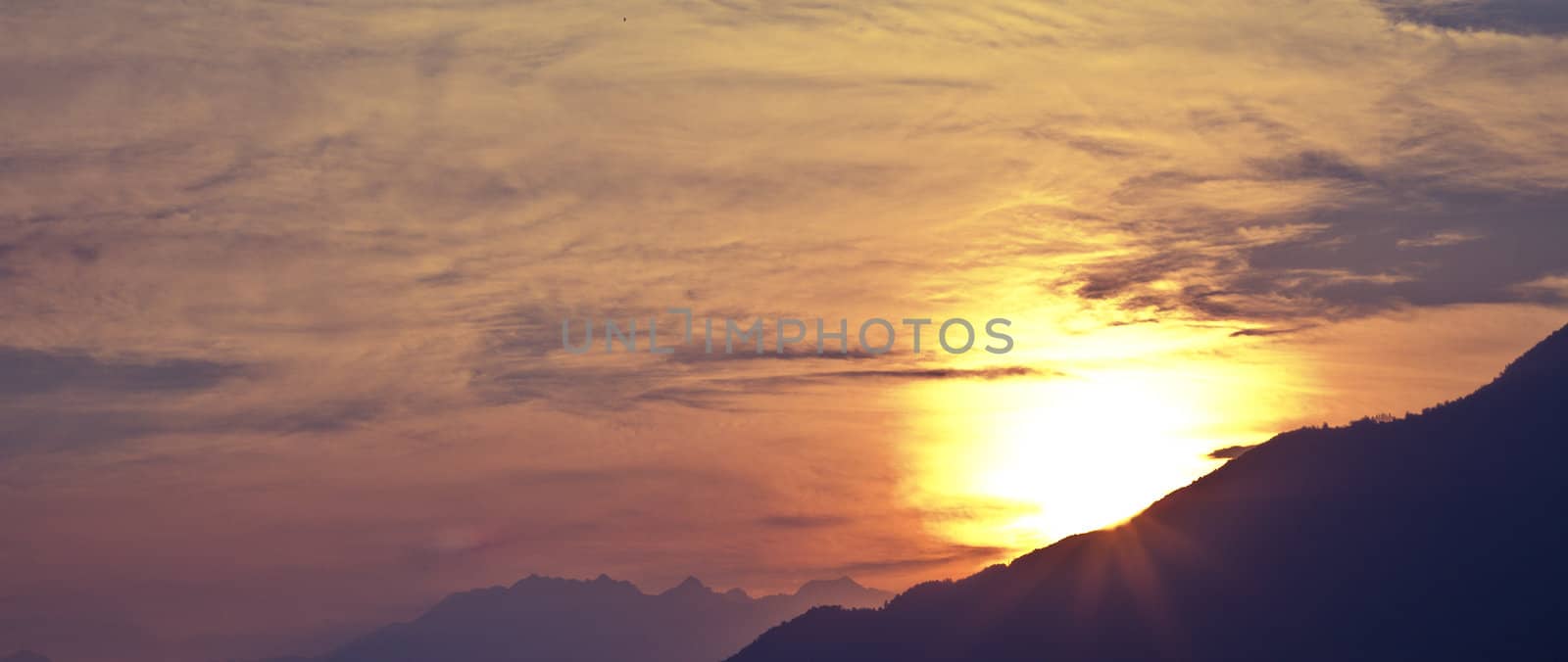 Alps & Sunset