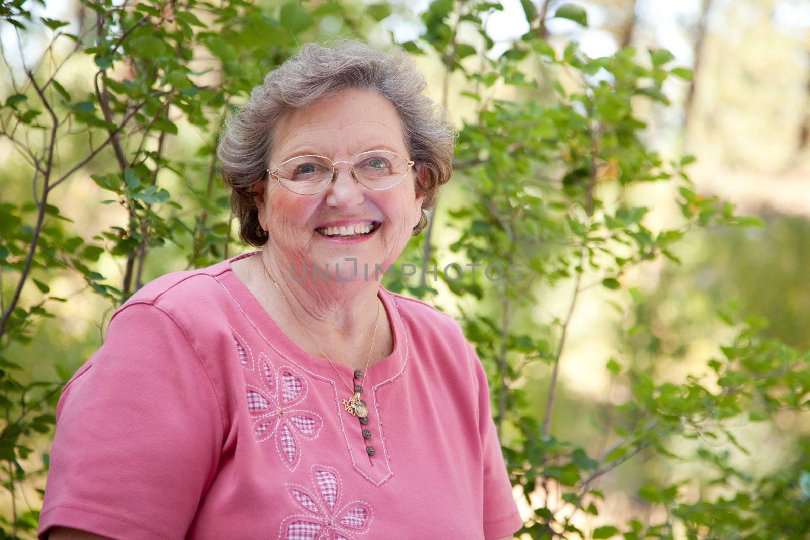 An Attractive Happy Senior Woman Outdoor Portrait.