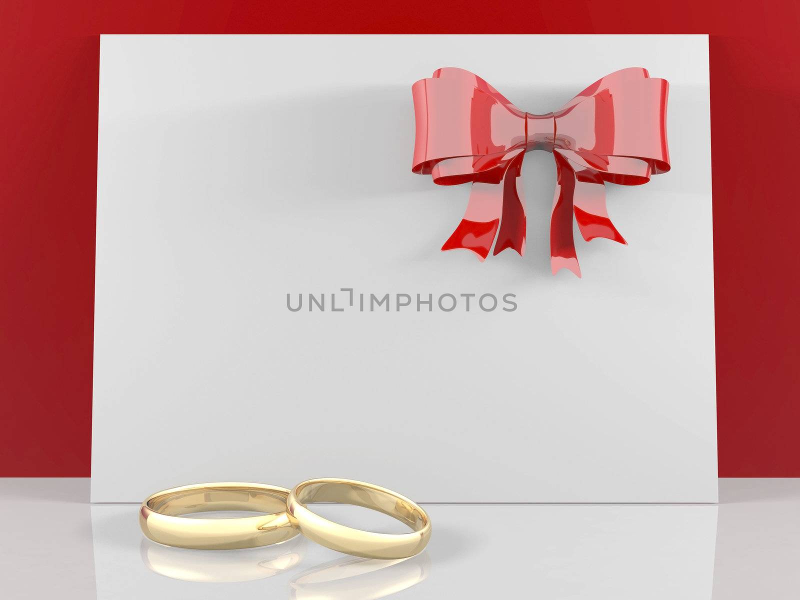 beautiful image, two two bonded gold wedding rings
