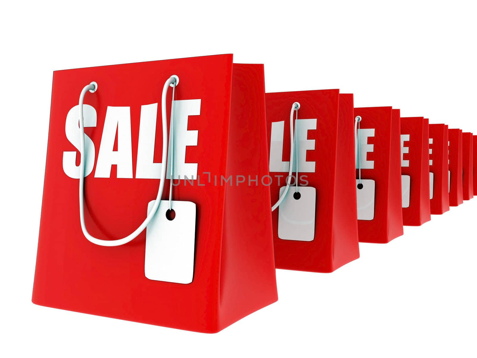 3D image of the text of a big sale