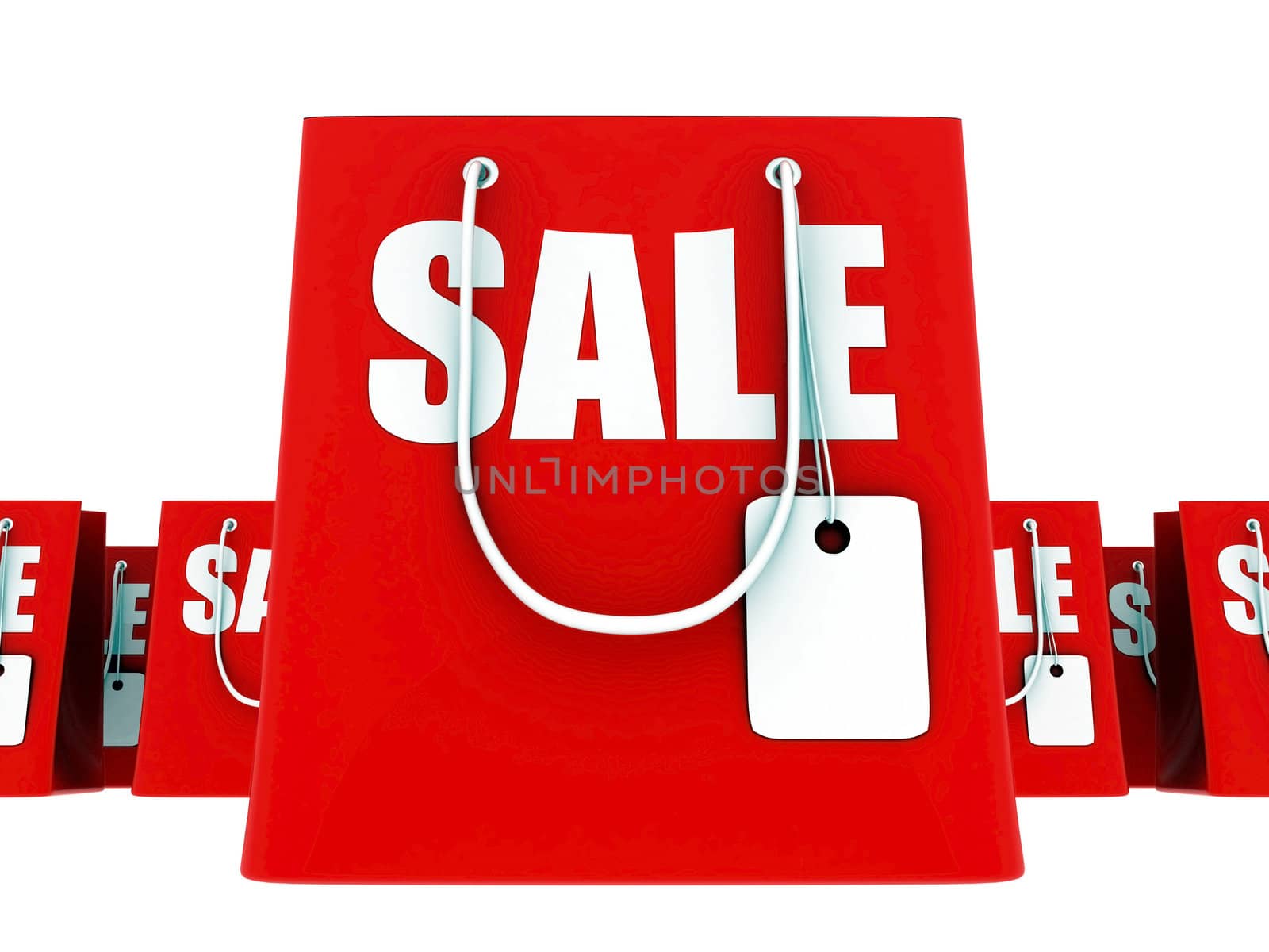 3D image of the text of a big sale