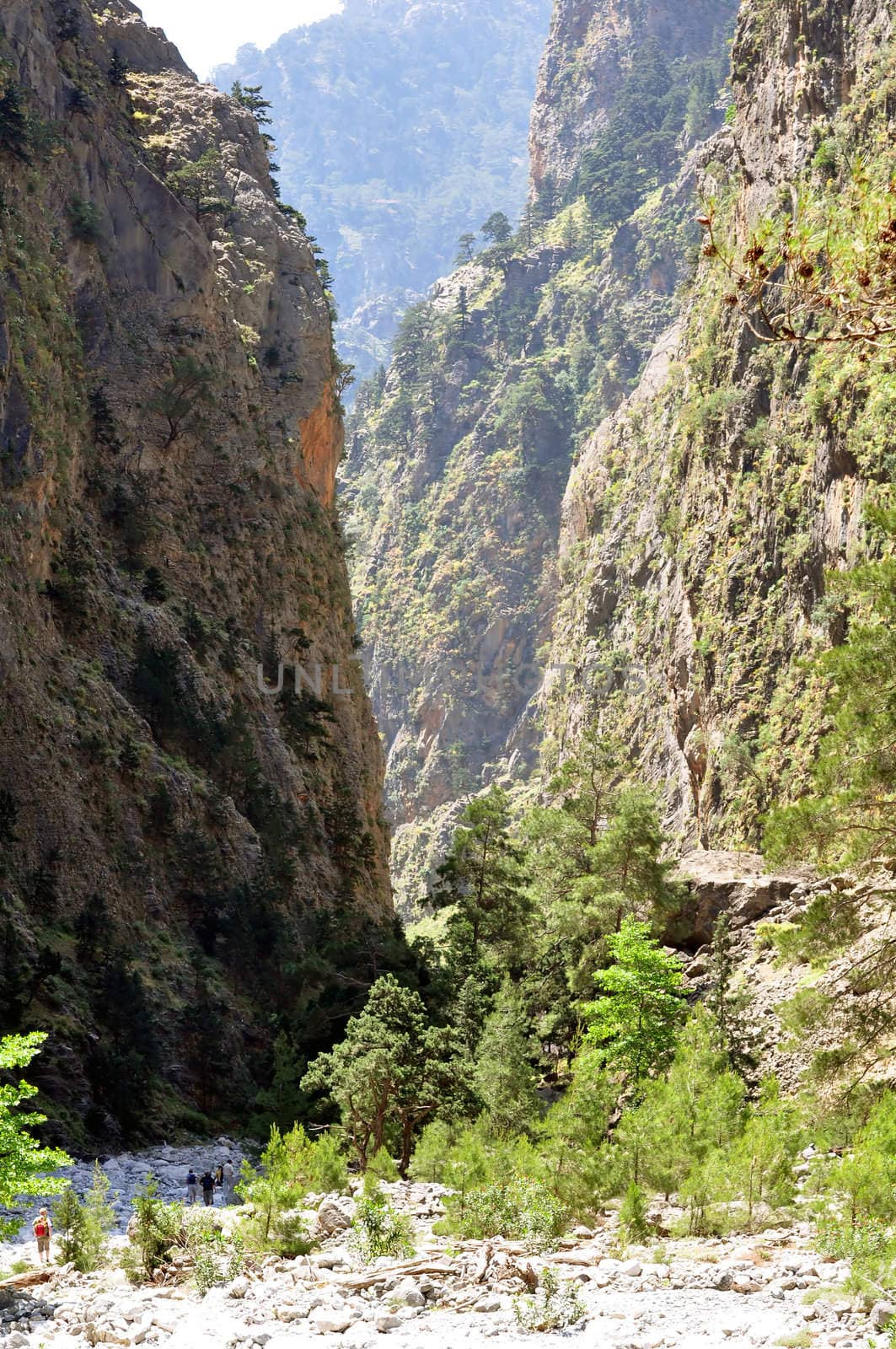 Travel photography: National Park of Samaria in the mediterranean island of 

Crete