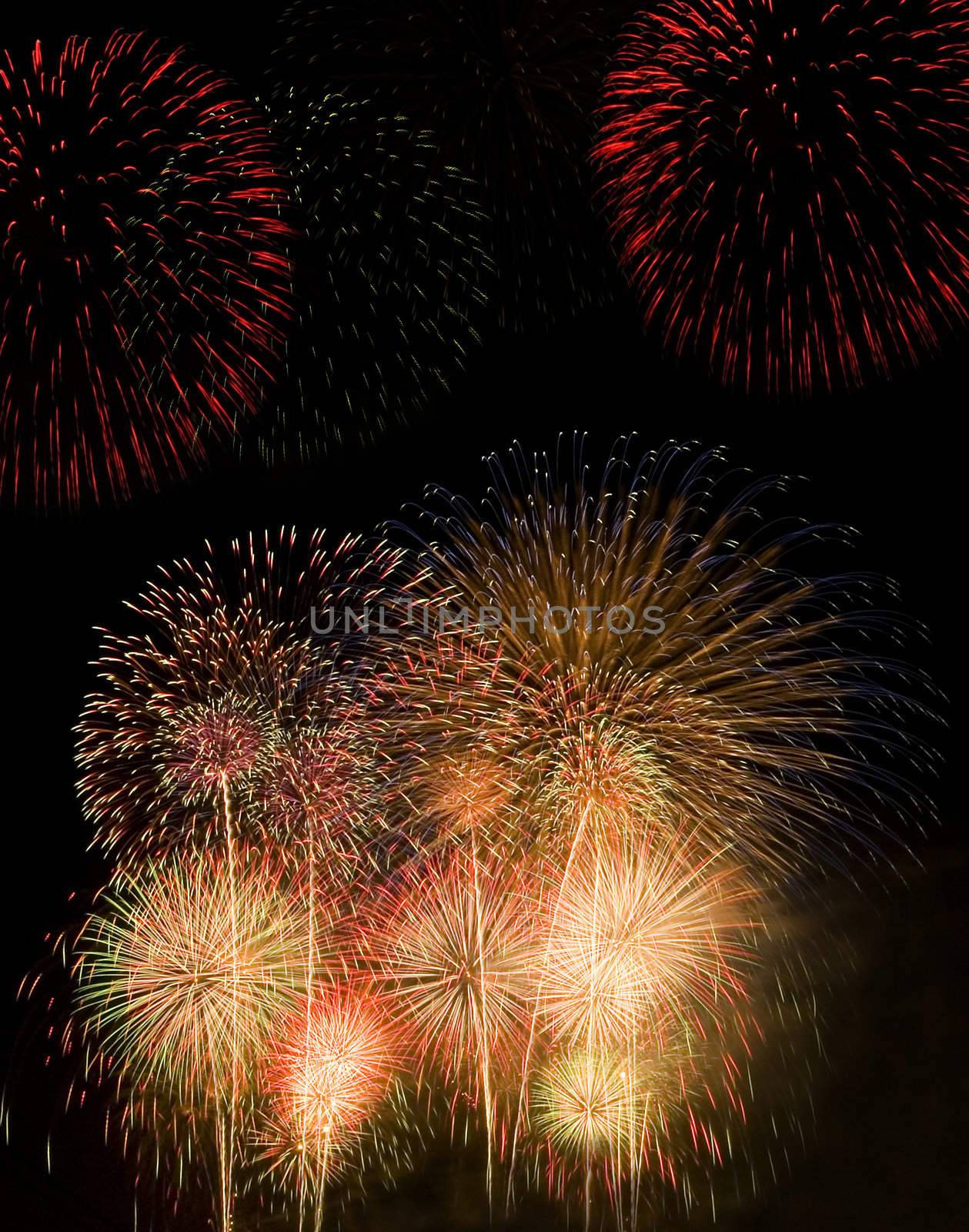 beautiful fireworks  by szefei