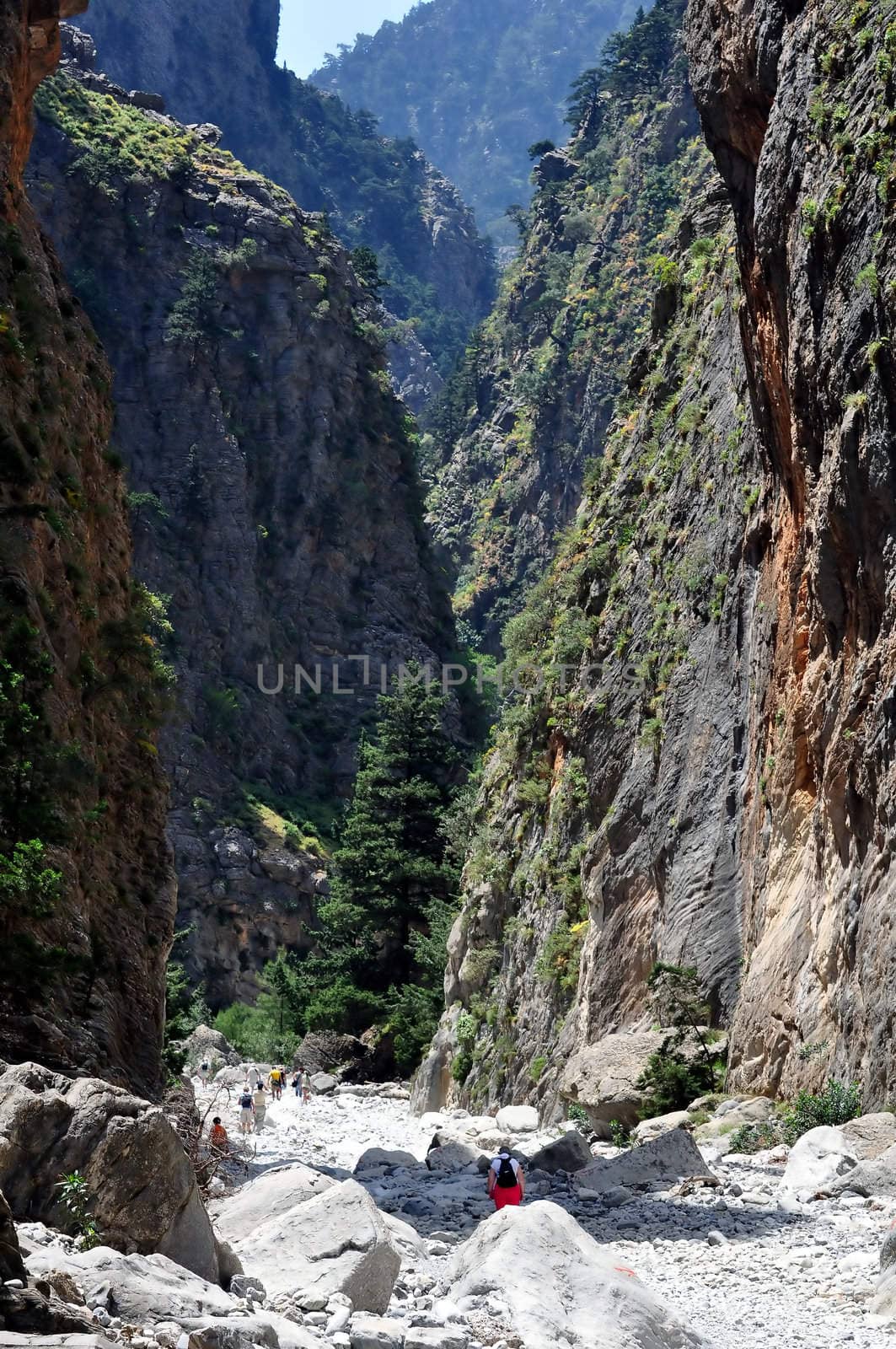 Travel photography: National Park of Samaria in the mediterranean island of 

Crete