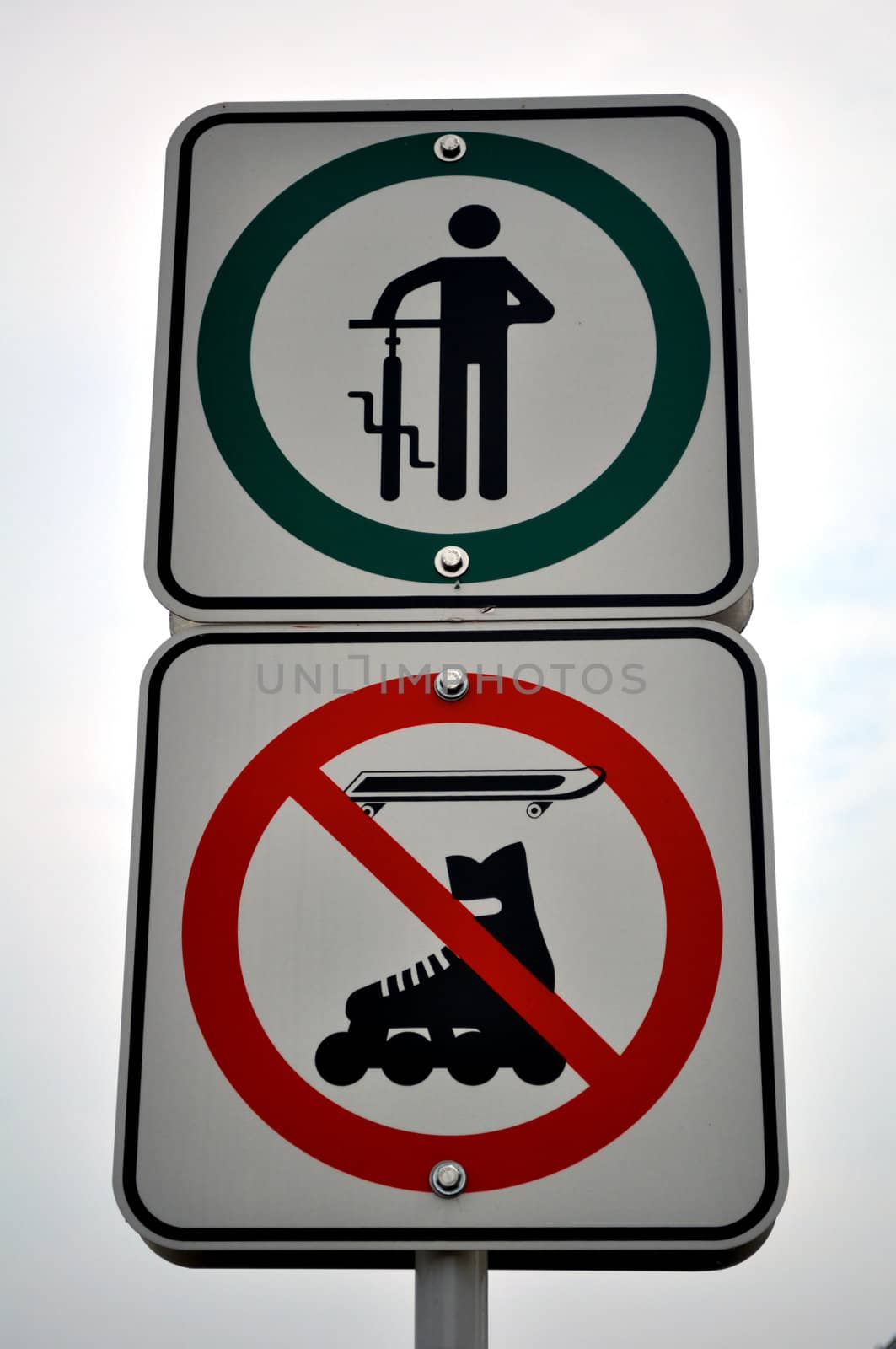 No biking sign by FER737NG