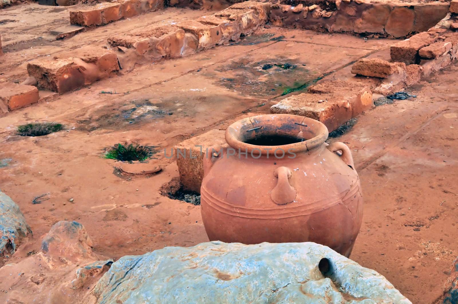 Travel photography: Ancient ruins: Archaeological site of Malia. Crete. Greece.