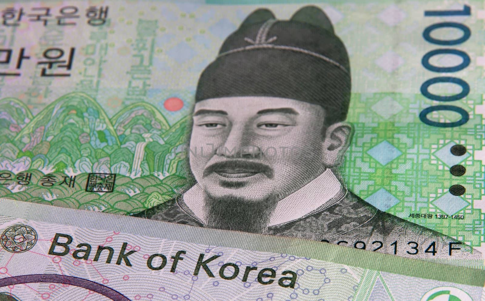 Korean Won with Bank of Korea by clickbeetle
